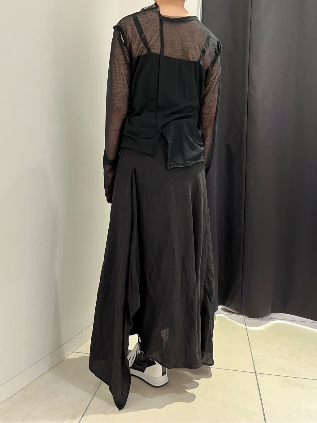 Yohji Yamamoto LIMI feu Yohji Yamamoto - Linen Cupro Blend Slit Long Skirt Size 30" / US 8 / IT 44 - 11 Thumbnail