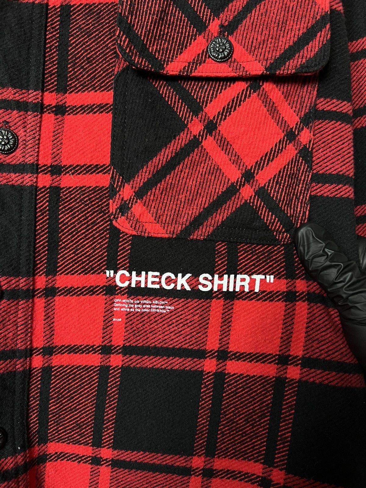 Off-White Off White SSENSE Exclusive “Check Shirt” Flannel Size M Size US M / EU 48-50 / 2 - 12 Thumbnail