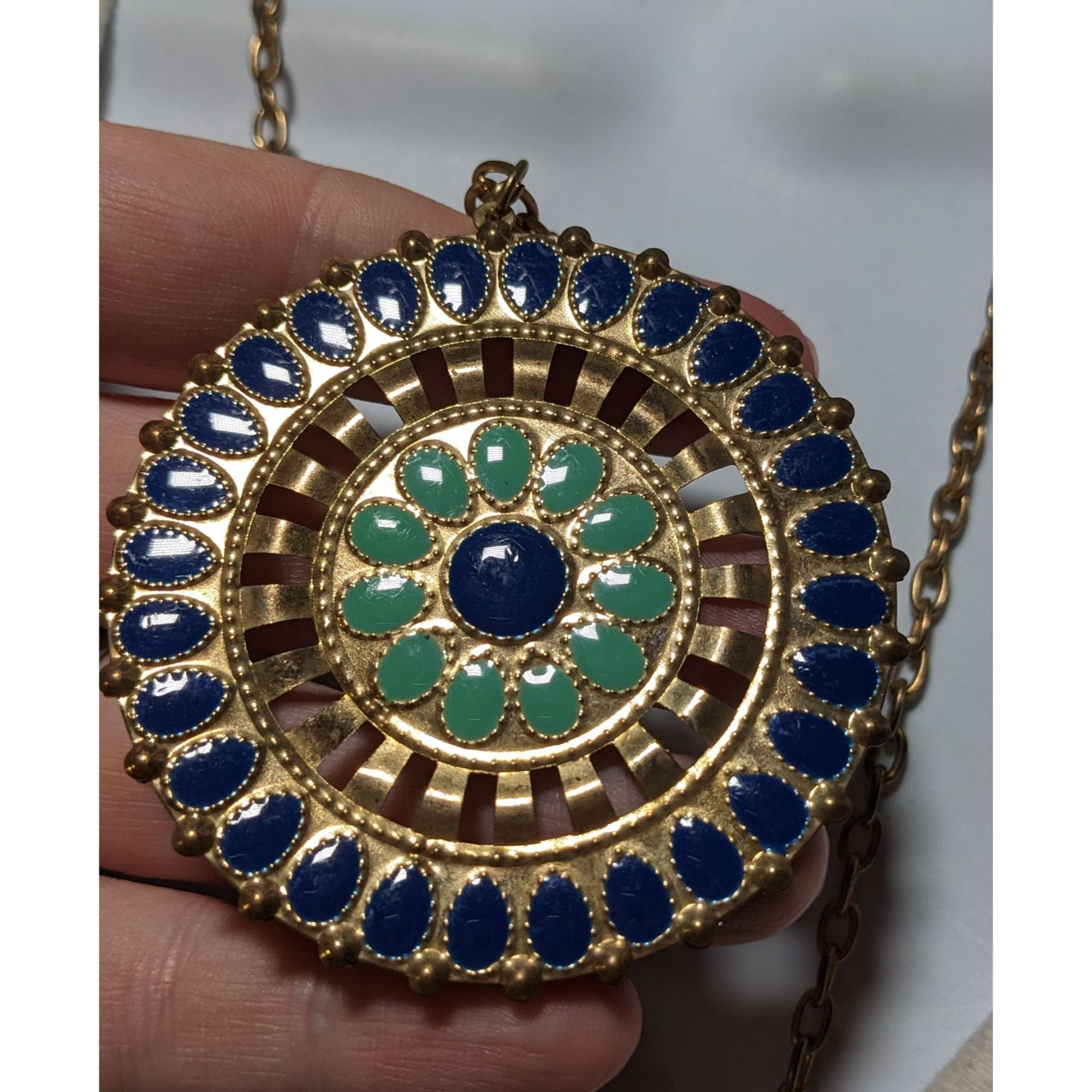 Other JS Collection Bohemian Enamel Medallion Necklace Size ONE SIZE - 6 Thumbnail