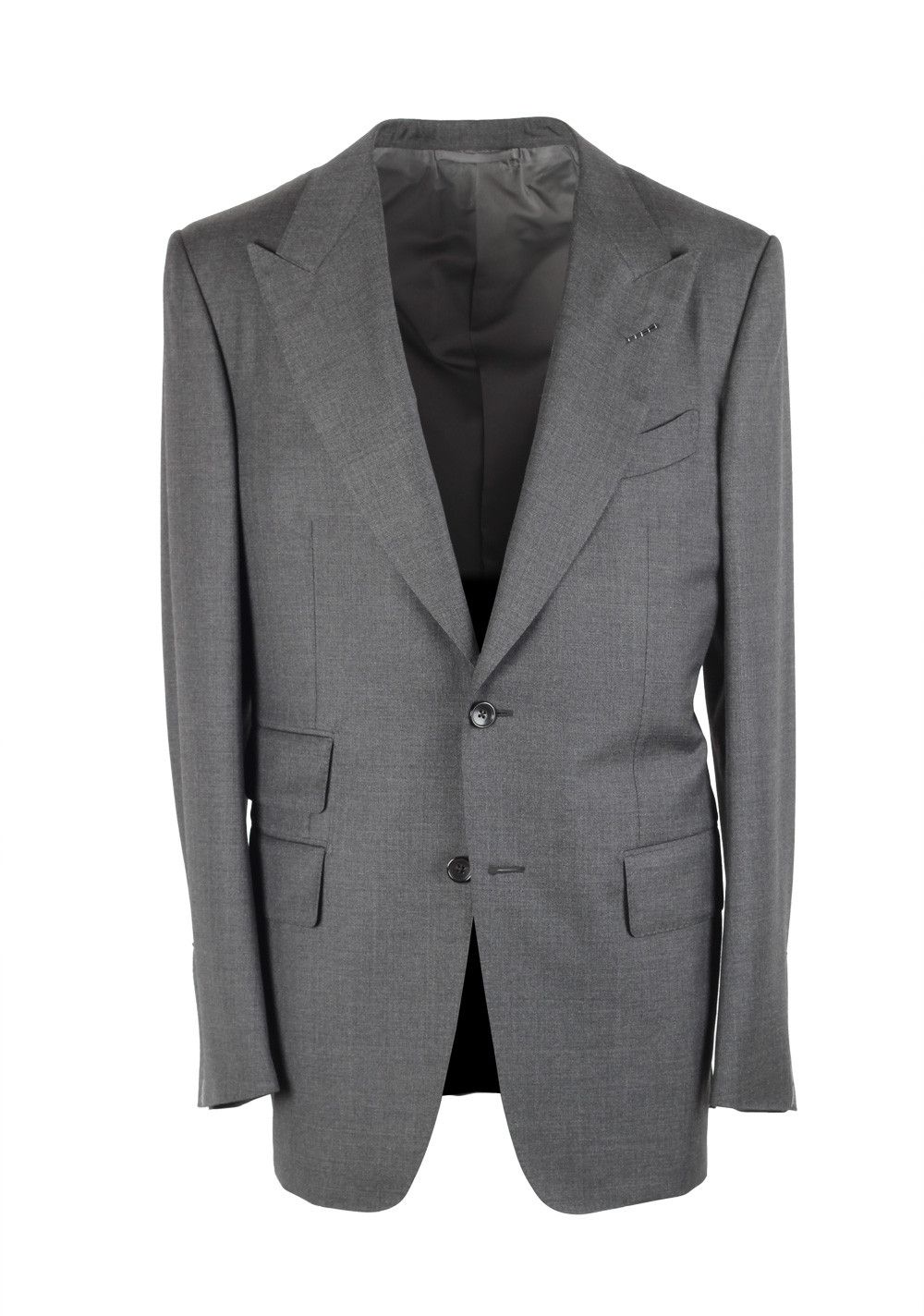 Tom Ford o1w1db10125 31AL43 Windsor Suit in Dark Grey Size US L / EU 52-54 / 3 - 1 Thumbnail