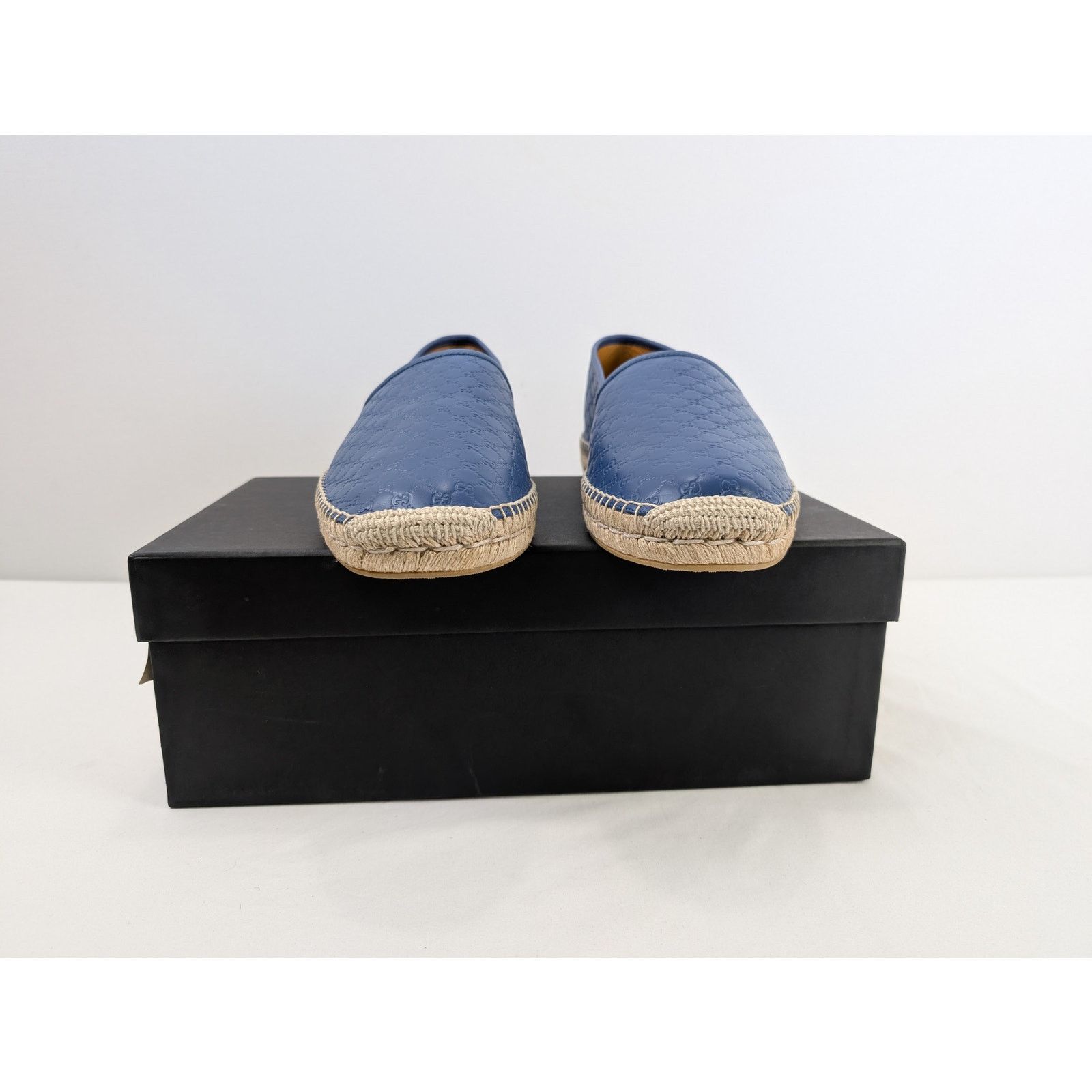 Gucci o1rshd1 Micro shoe Boots in Blue/Beige Size US 12.5 / EU 45-46 - 20 Thumbnail