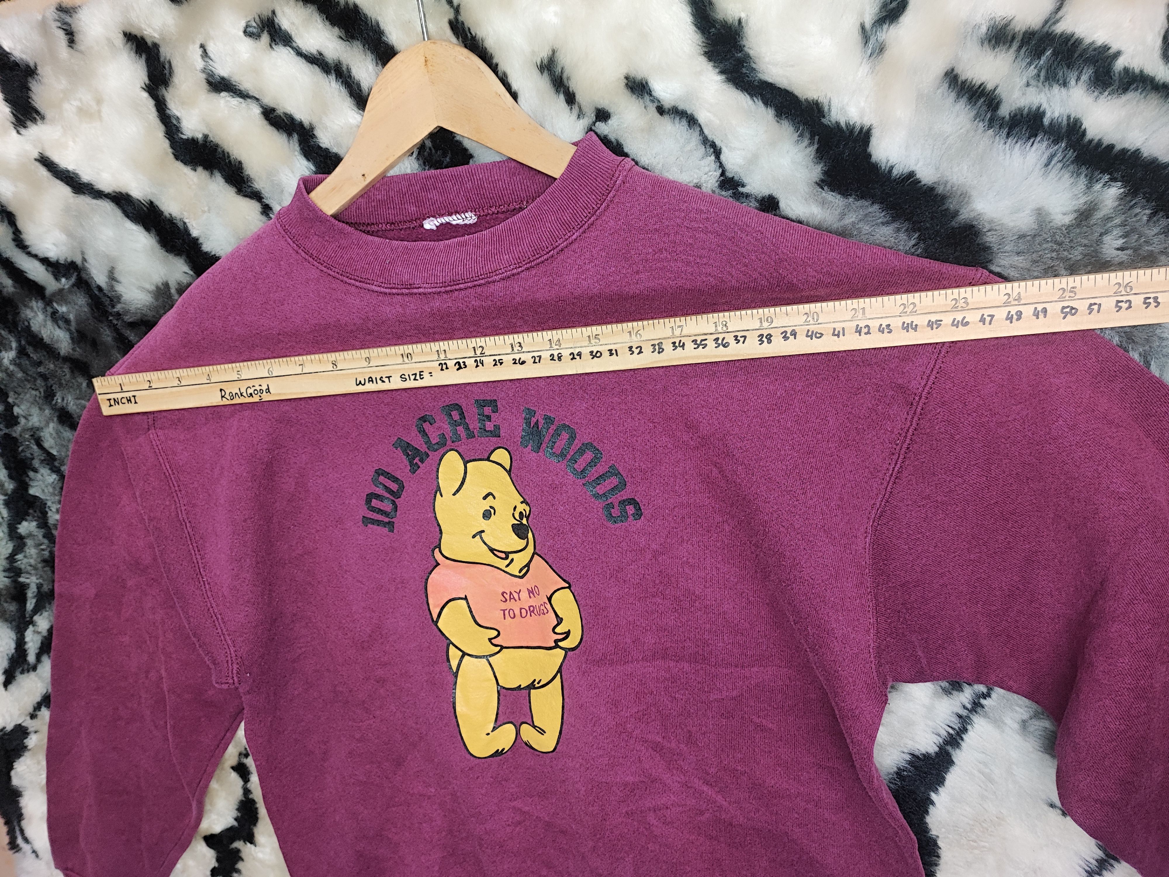 Disney VINTAGE 90S 100ACRE WOODS FDA WINNIE THE POOH NO TO DRUG Size US M / EU 48-50 / 2 - 11 Thumbnail