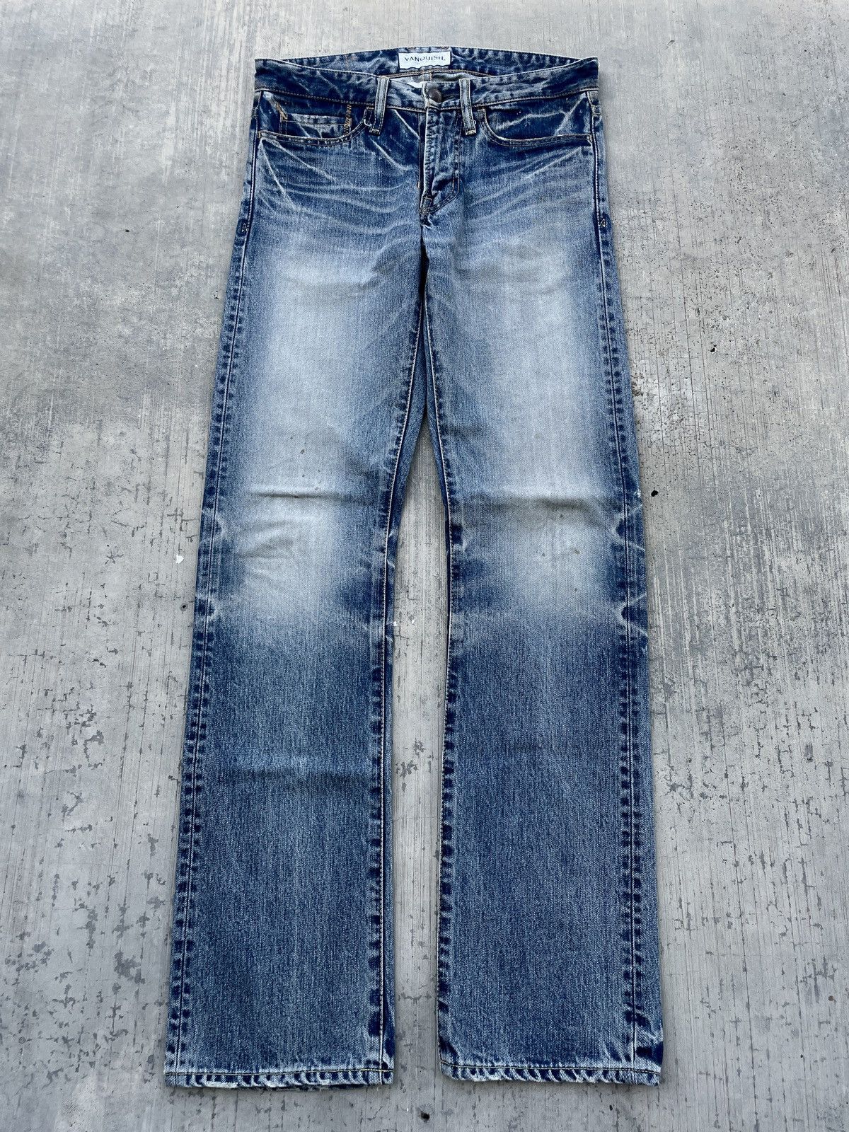 2000s JAPANESE BRAND VANQUISH CLAWMARK FADED JEANS