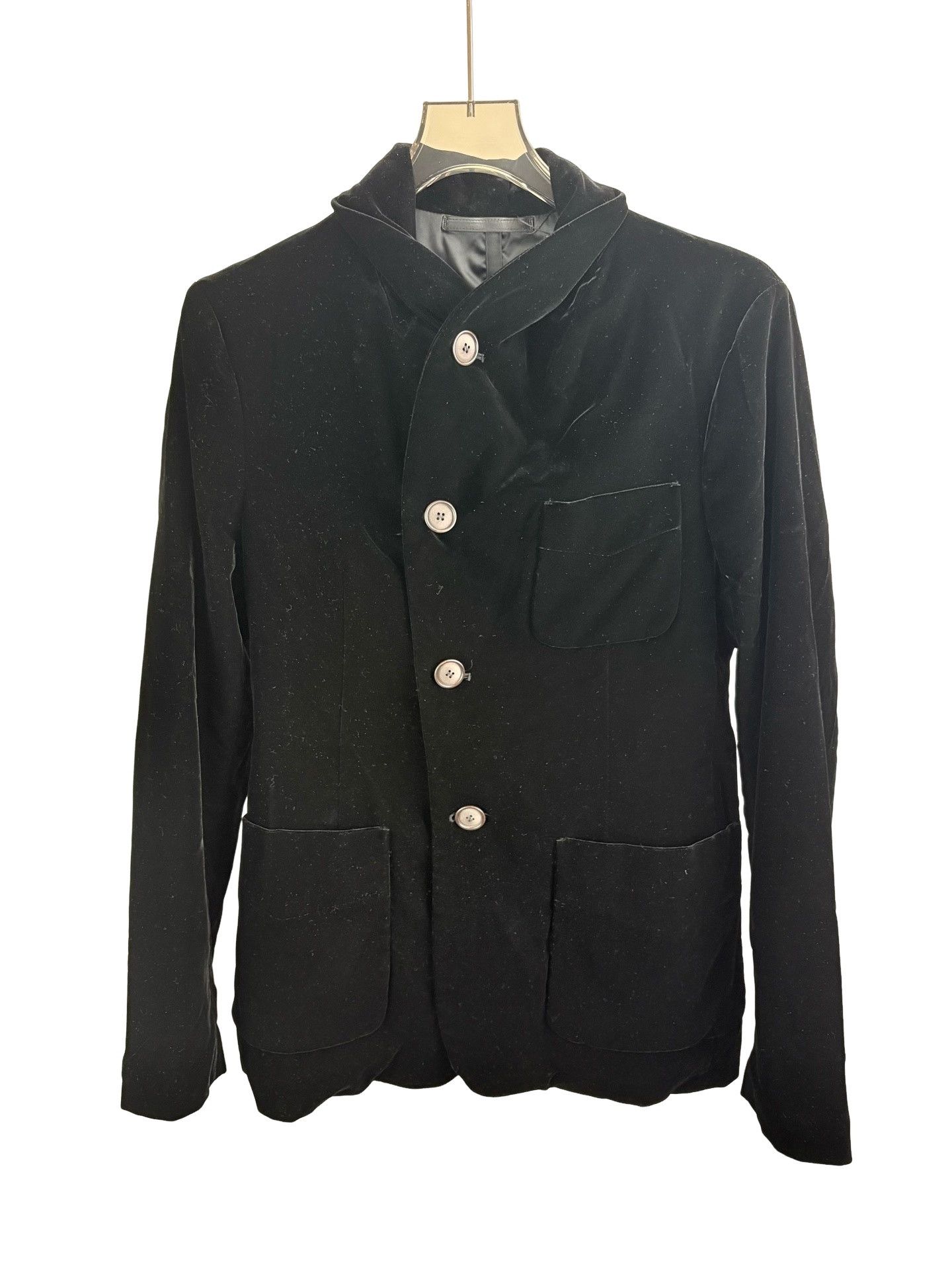 Giorgio Armani Giorgio Armani Black Velvet Blazer 34R Size 34R - 1 Thumbnail