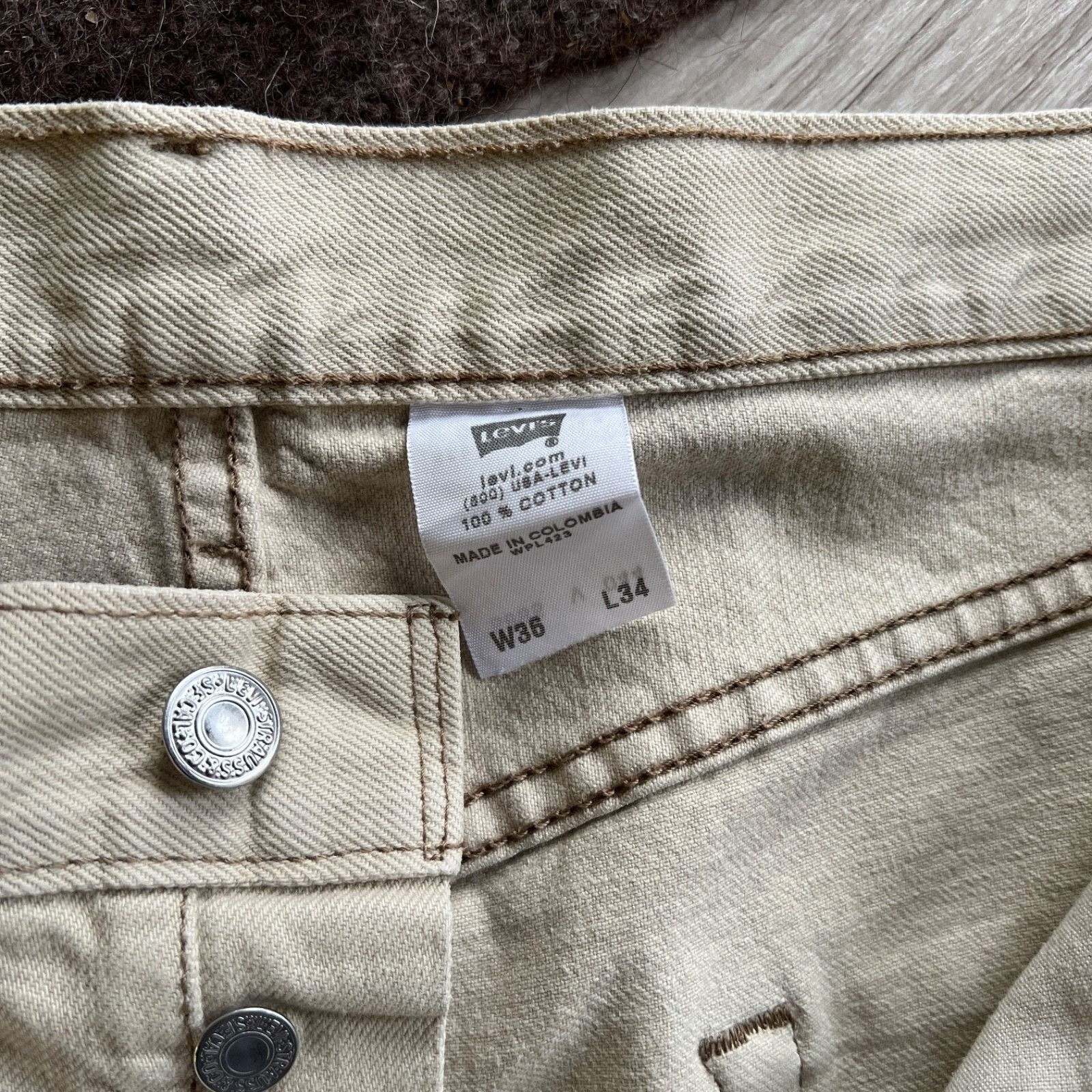 Levi's Levi’s 501 Vintage Button Fly Straight Fit Denim 9642AC Size US 36 / EU 52 - 6 Thumbnail