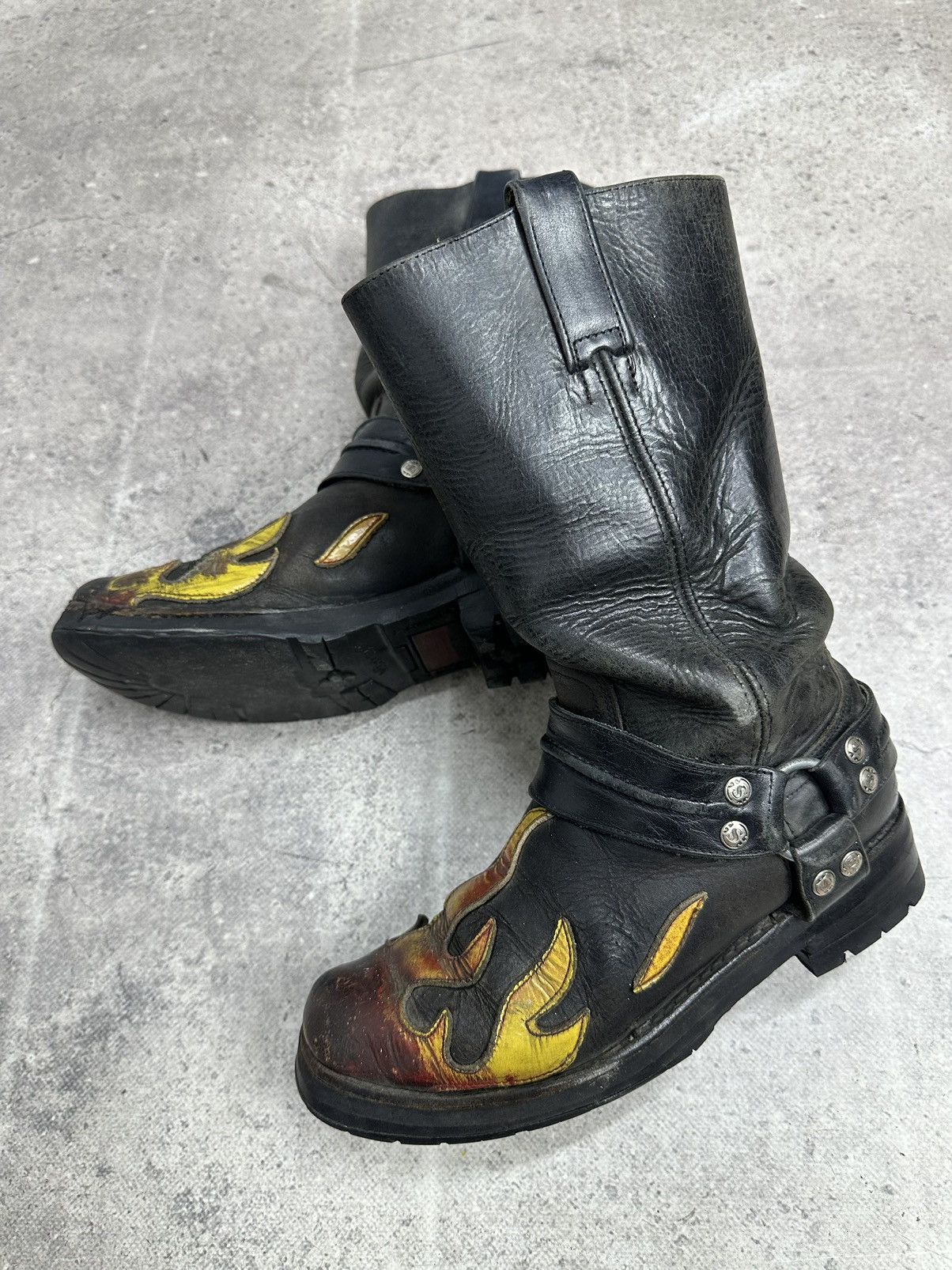 New Rock Vintage New Rock Fire 🔥 Boots Avantgarde Leather Rick Owens Size US 8 / IT 38 - 11 Thumbnail