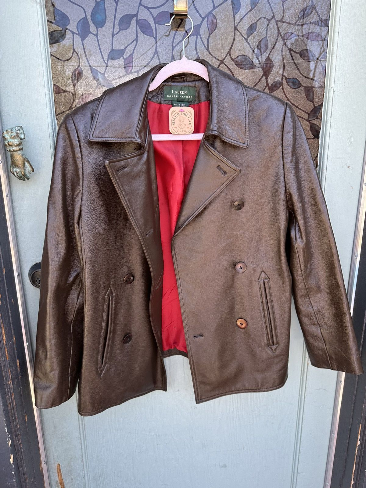 Lauren Ralph Lauren 90s/2000s brown leather jacket Size US S / EU 44-46 / 1 - 1 Thumbnail