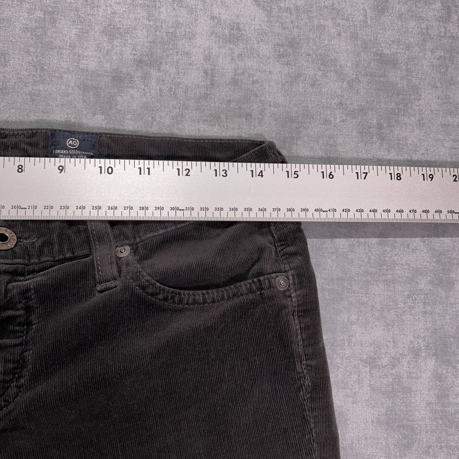 AG Adriano Goldschmied Adriano Goldschmied corduroy Stevie Ankle Petite slim wms 28 Size 28" / US 6 / IT 42 - 6 Thumbnail
