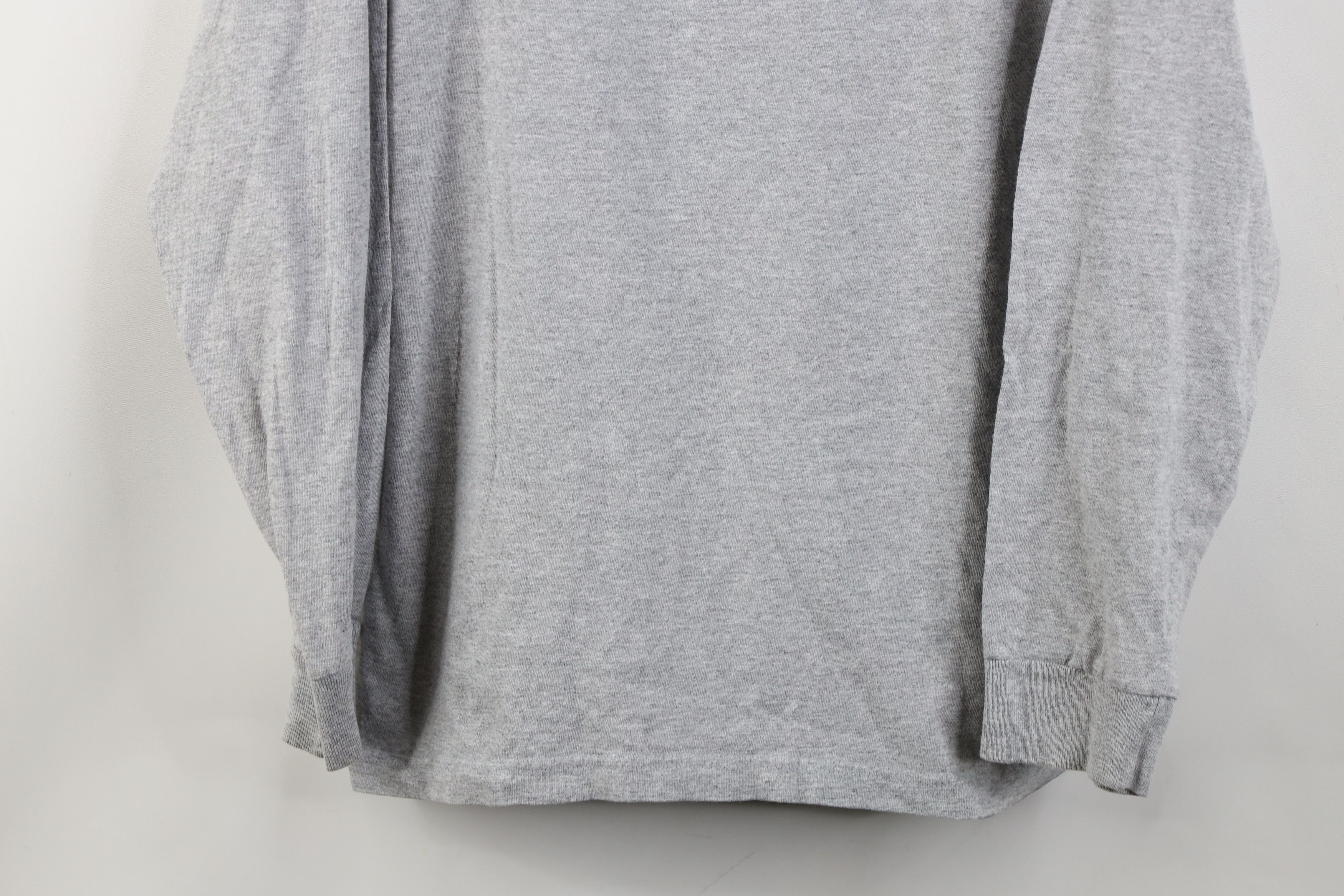Adidas Vintage 90s Y2K Adidas Big Logo Long Sleeve T-Shirt Gray Size US M / EU 48-50 / 2 - 3 Thumbnail