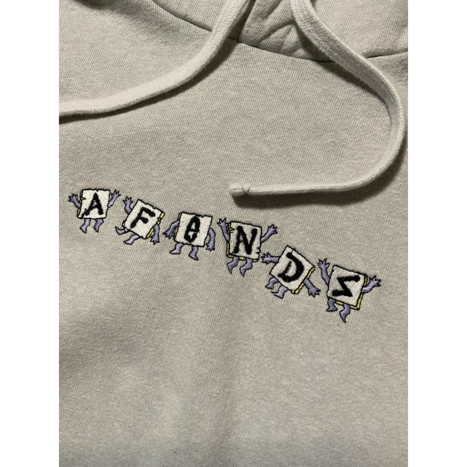 Afends AFENDS THC Organic Cotton Heavyweight Embroidered Pullover Hoodie Sz. L Men Size US L / EU 52-54 / 3 - 2 Thumbnail