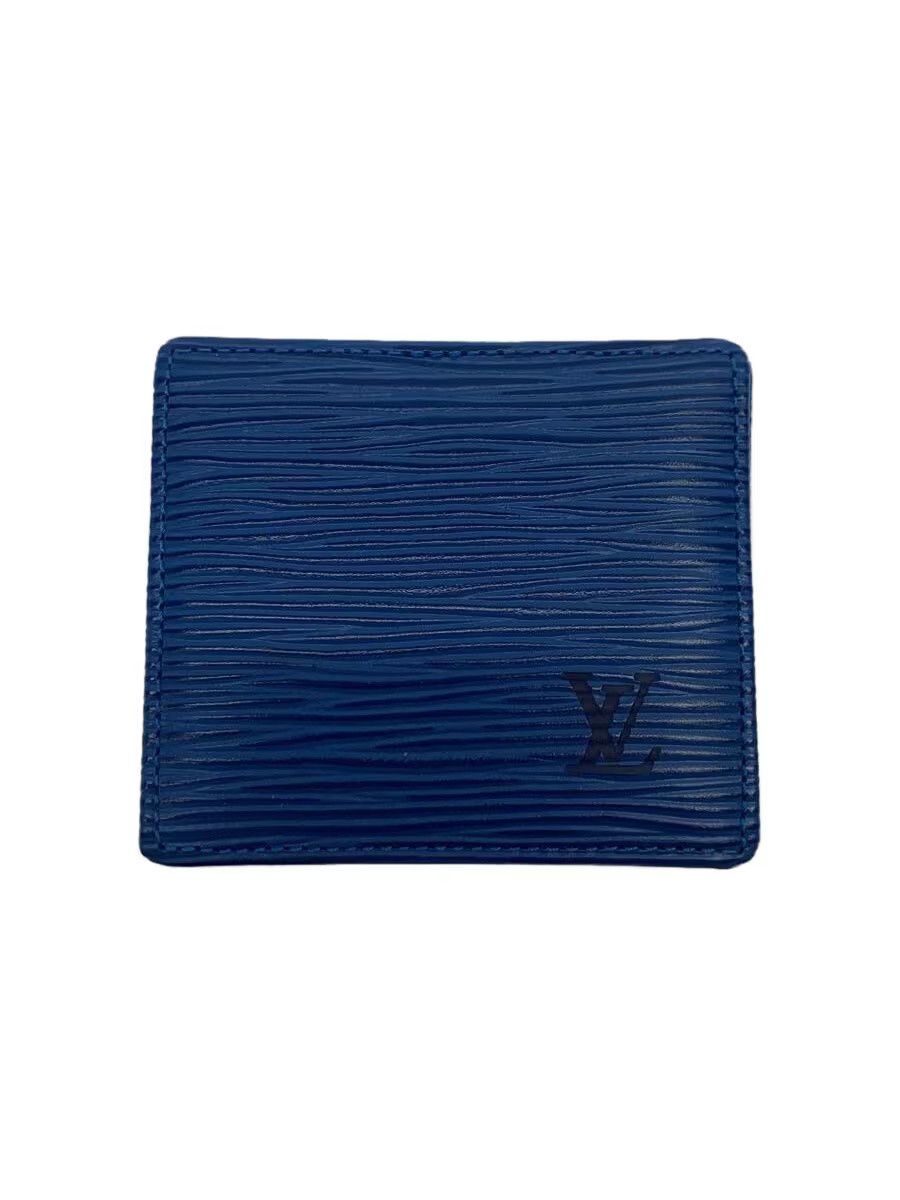 Louis Vuitton Louis Vuitton Epi Porte Monnaie Boite Leather Blue Size ONE SIZE - 1 Thumbnail