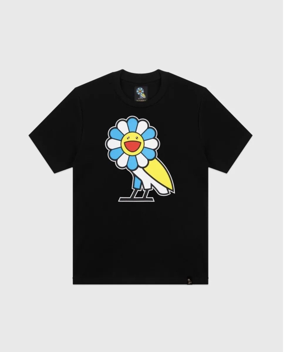 image of Takashi Murakami X Ovo Tee in Black, Men's (Size Medium)