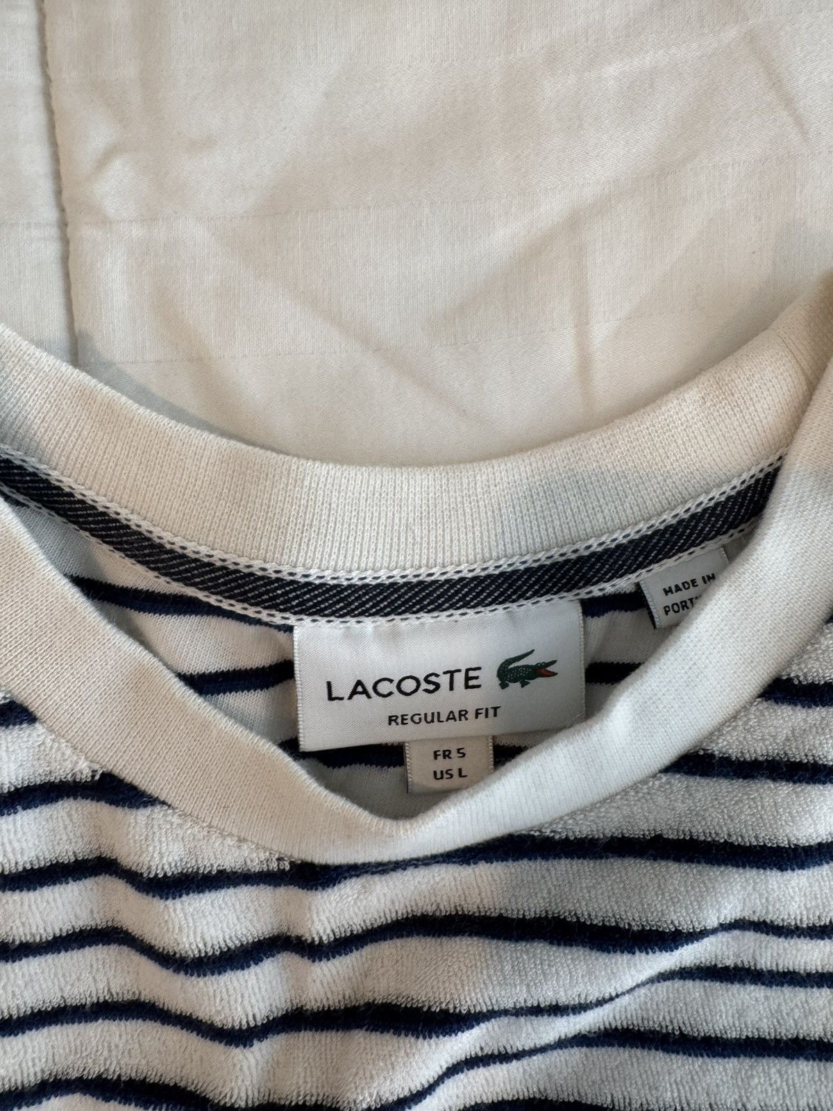 Lacoste Lacoste stripe t shirt Size US L / EU 52-54 / 3 - 2 Thumbnail
