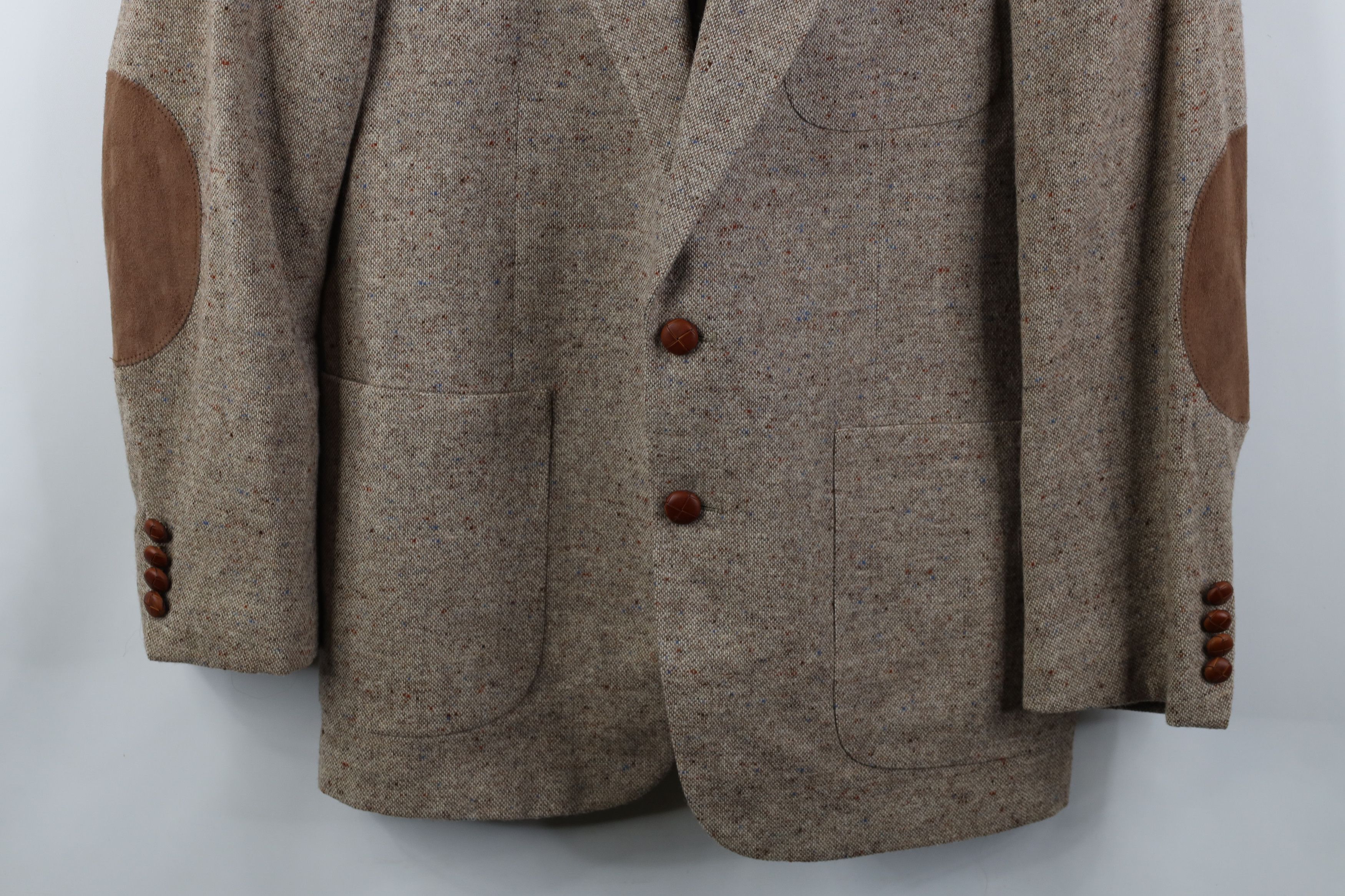Vintage Vintage 90s Rainbow Atomic Fleck Suede Elbow Patch Jacket Size US XXL / EU 58 / 5 - 3 Thumbnail