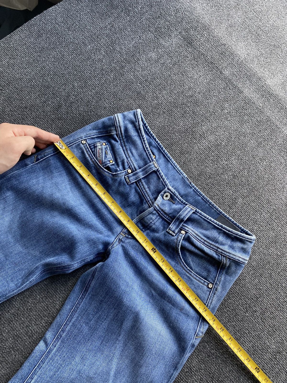 Diesel 🔥Opium Punk Diesel Blue Jeans Bootcut goth emo alt 29 Size 29" - 13 Thumbnail
