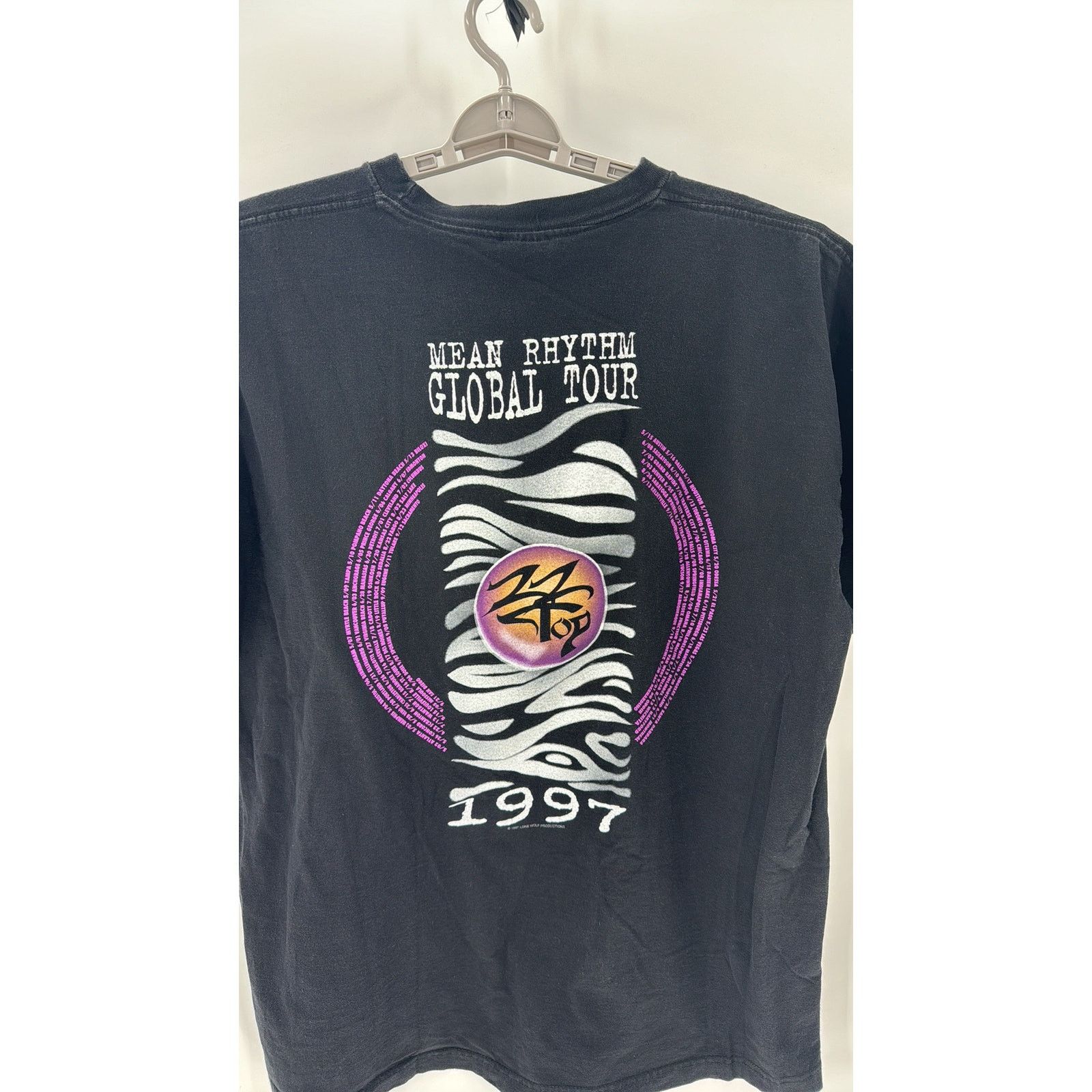 Vintage Vintage 1997 ZZ Top's Mean Rhythm Global Tour T-Shirt unisex Size US XL / EU 56 / 4 - 9 Thumbnail