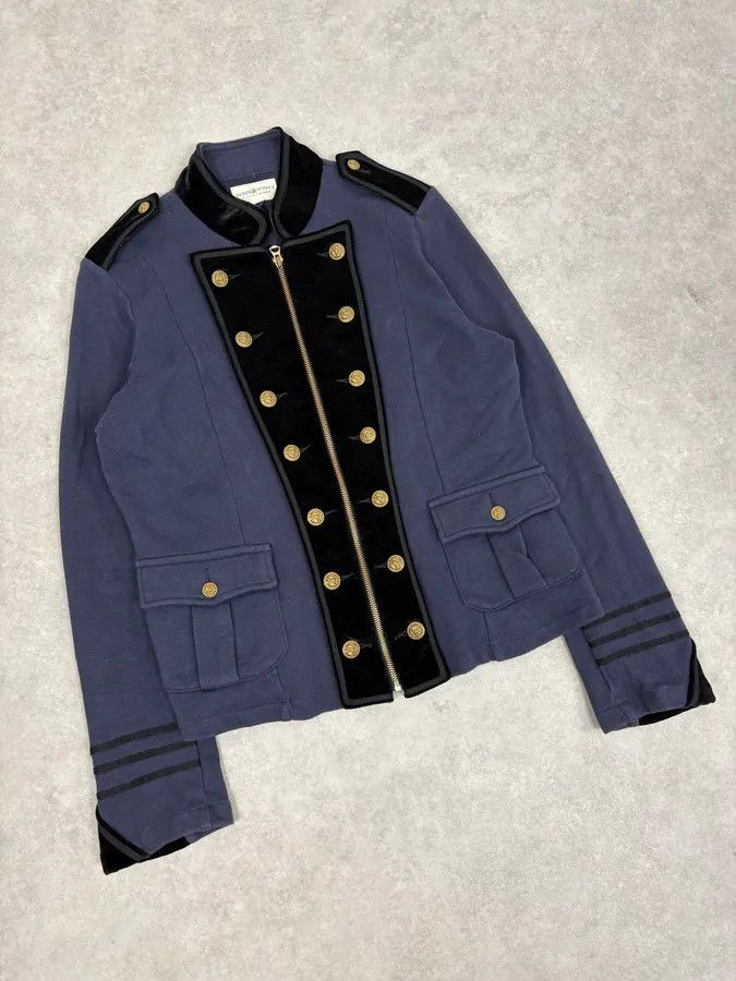 Polo Ralph Lauren 2010s Ralph Lauren Navy & Black Velvet Officer Jacket Size M / US 6-8 / IT 42-44 - 4 Thumbnail
