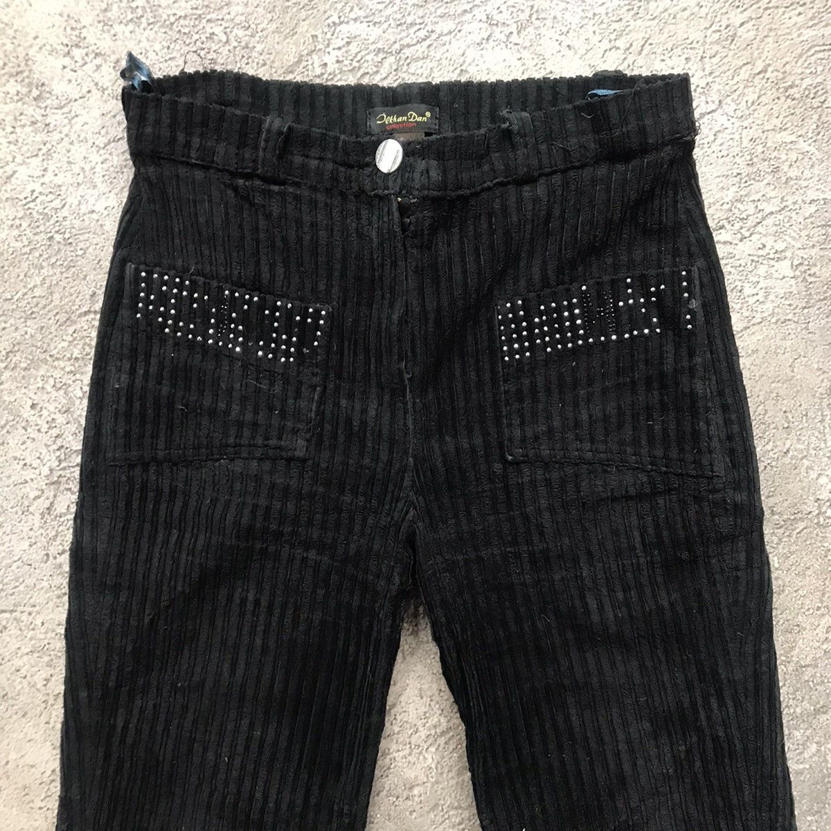 Vintage Vintage 90s Velvet Flared Parachute Pants Grunge Japan 29 Size 29" - 3 Thumbnail