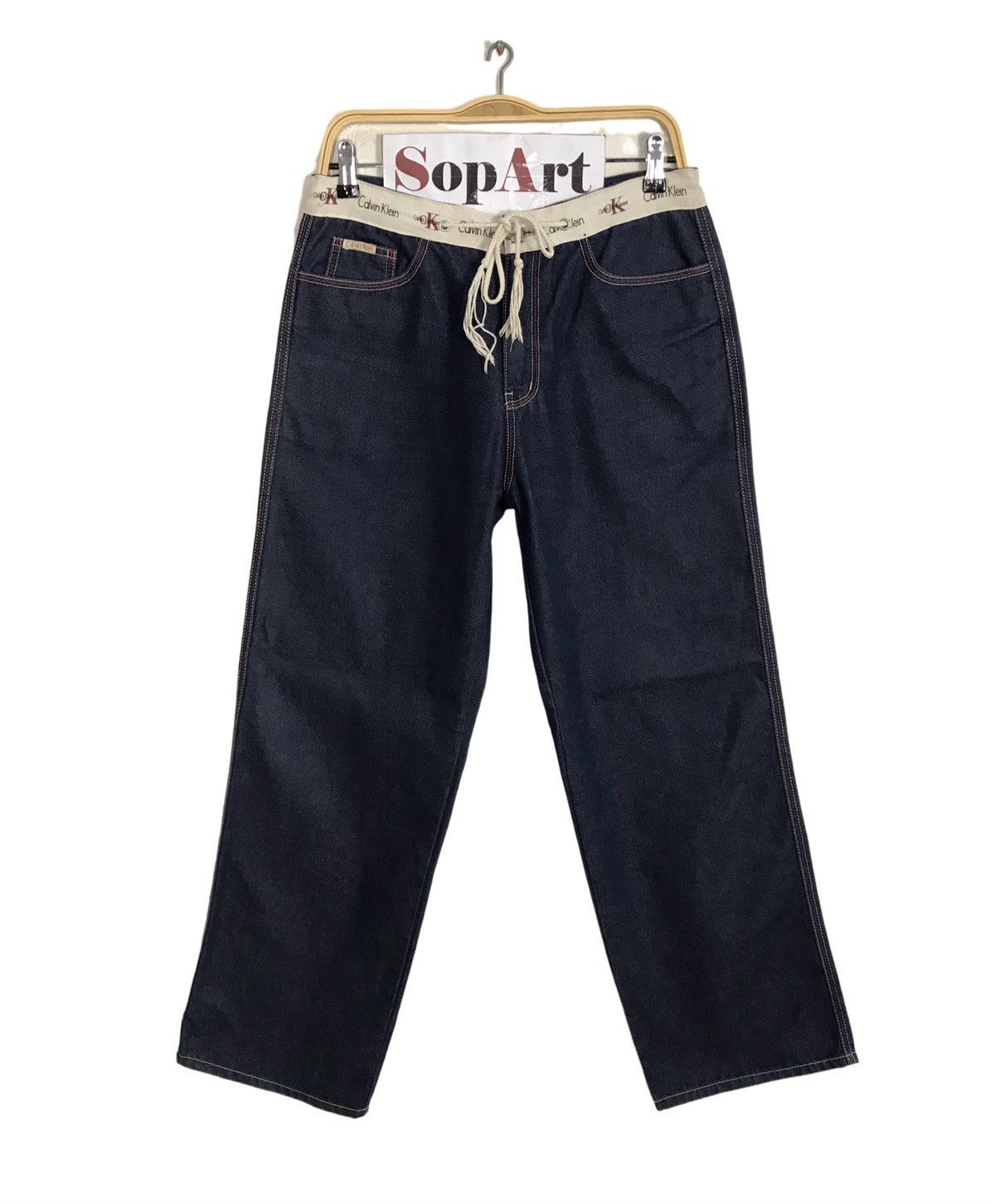 Calvin Klein × Vintage Vintage Calvin Klein Indigo Denim Zipper Size US 30 / EU 46 - 1 Thumbnail