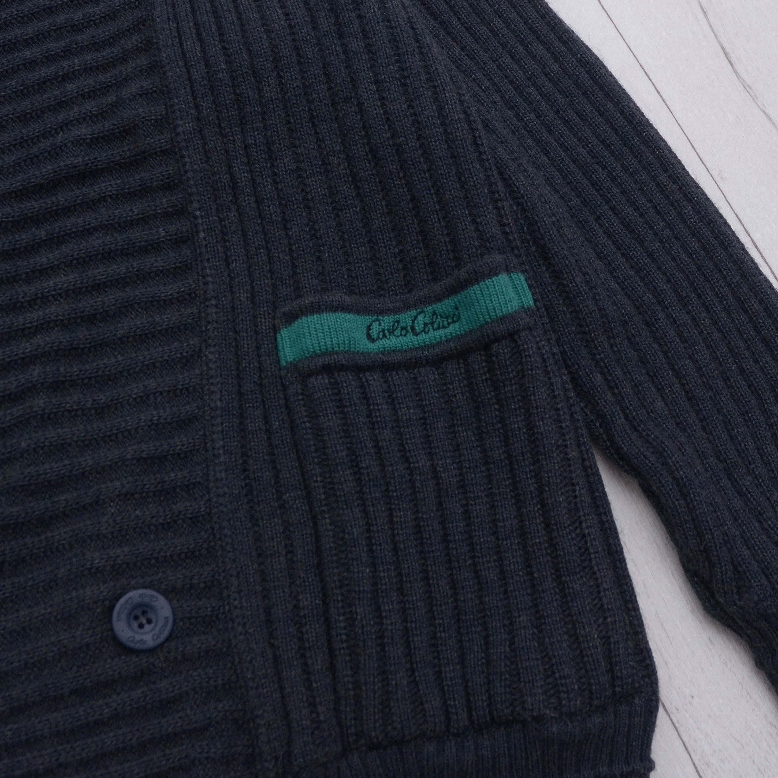 Carlo Colucci Vintage Carlo Colucci 80s 90s Mustarl Knitted Cardigan Size US M / EU 48-50 / 2 - 5 Thumbnail