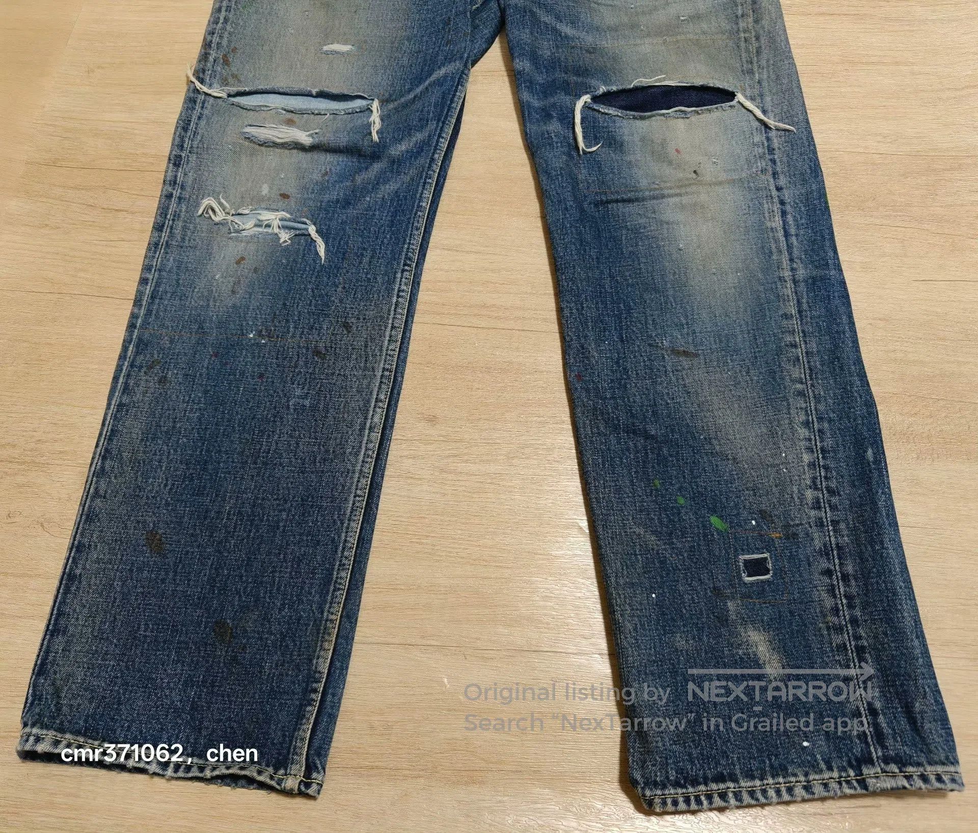 Visvim visvim 19ss Spot 03 D17 Distressed Jeans. Size US 34 / EU 50 - 3 Thumbnail