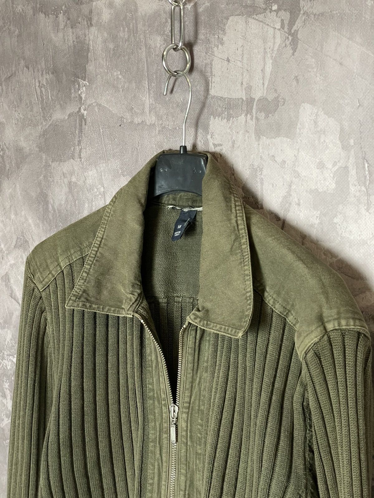 Japanese Brand Y2K DISTRESSED FADED SWEATER ZIP UP VINTAGE JAPANESE BRAND Size US M / EU 48-50 / 2 - 7 Thumbnail