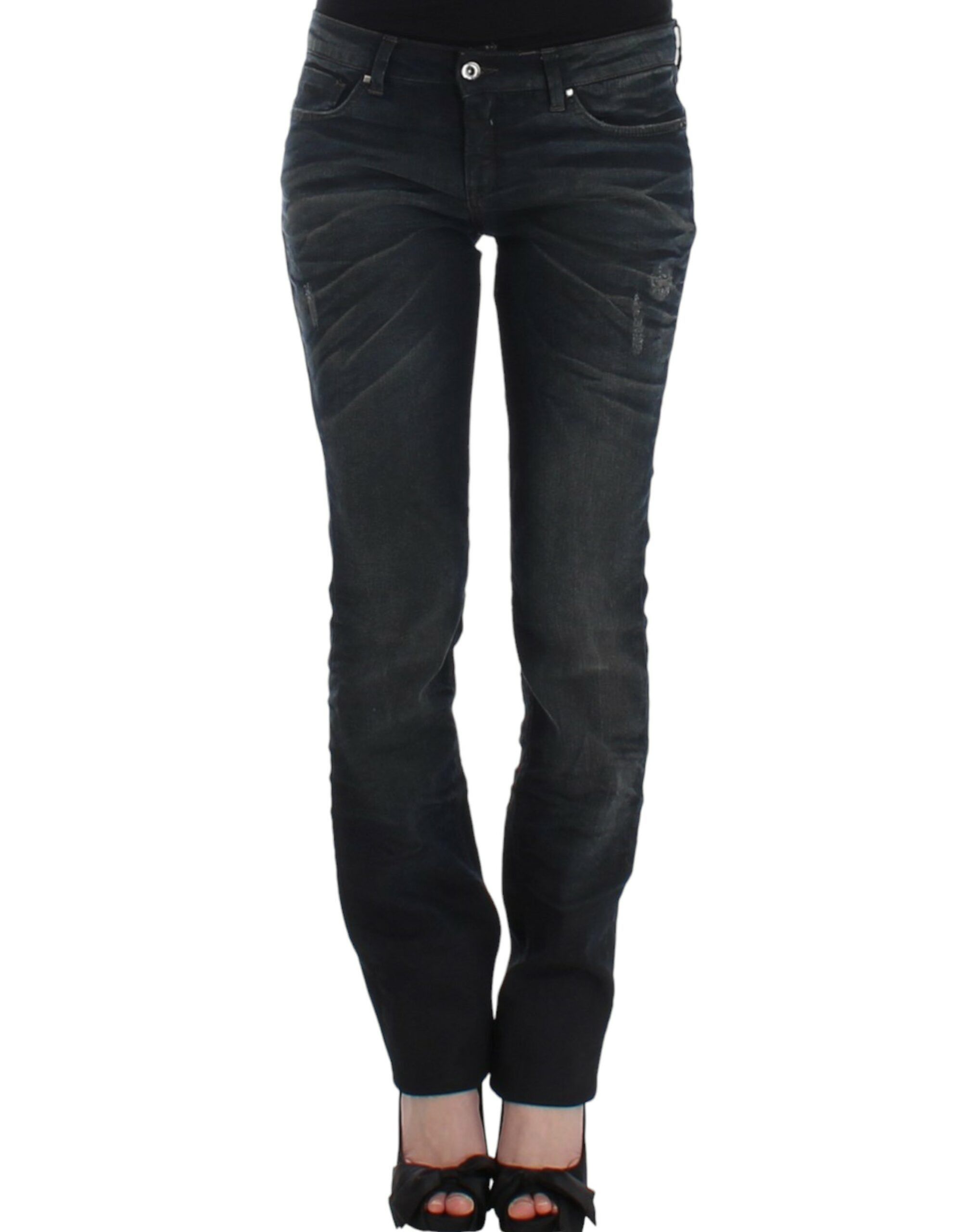Chic Superskinny Blue Denim Women's Jeans