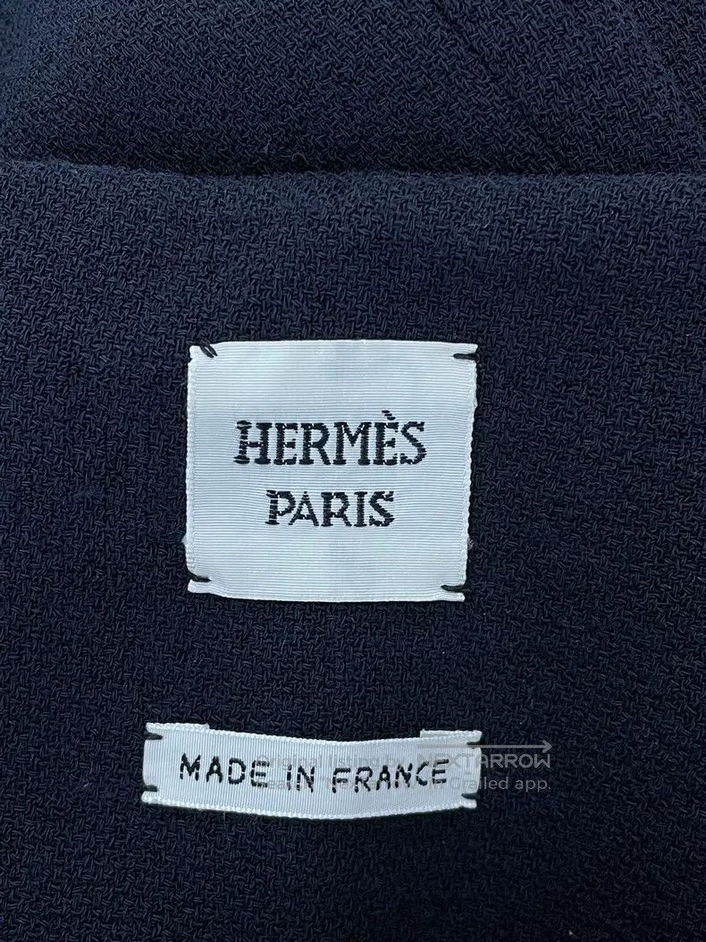 Hermes Hermes Black Woolen Skirt Size 25" / US 0 / IT 36 - 4 Thumbnail