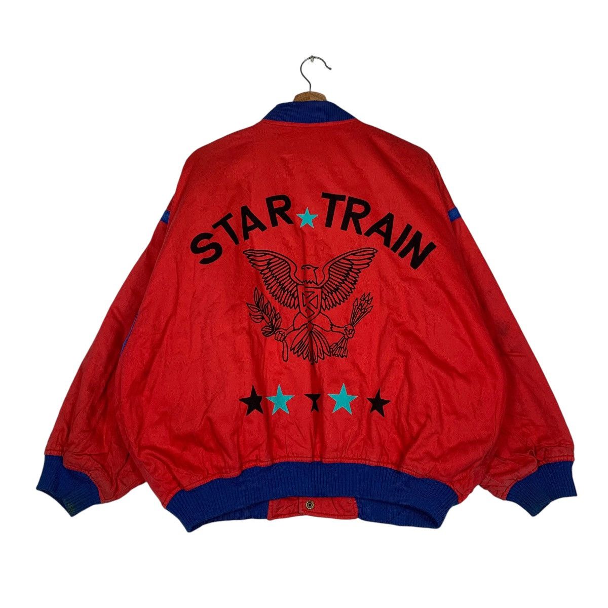 Japanese Brand Star Train By Mieko Yamasami Bomber Jacket Size US M / EU 48-50 / 2 - 7 Thumbnail