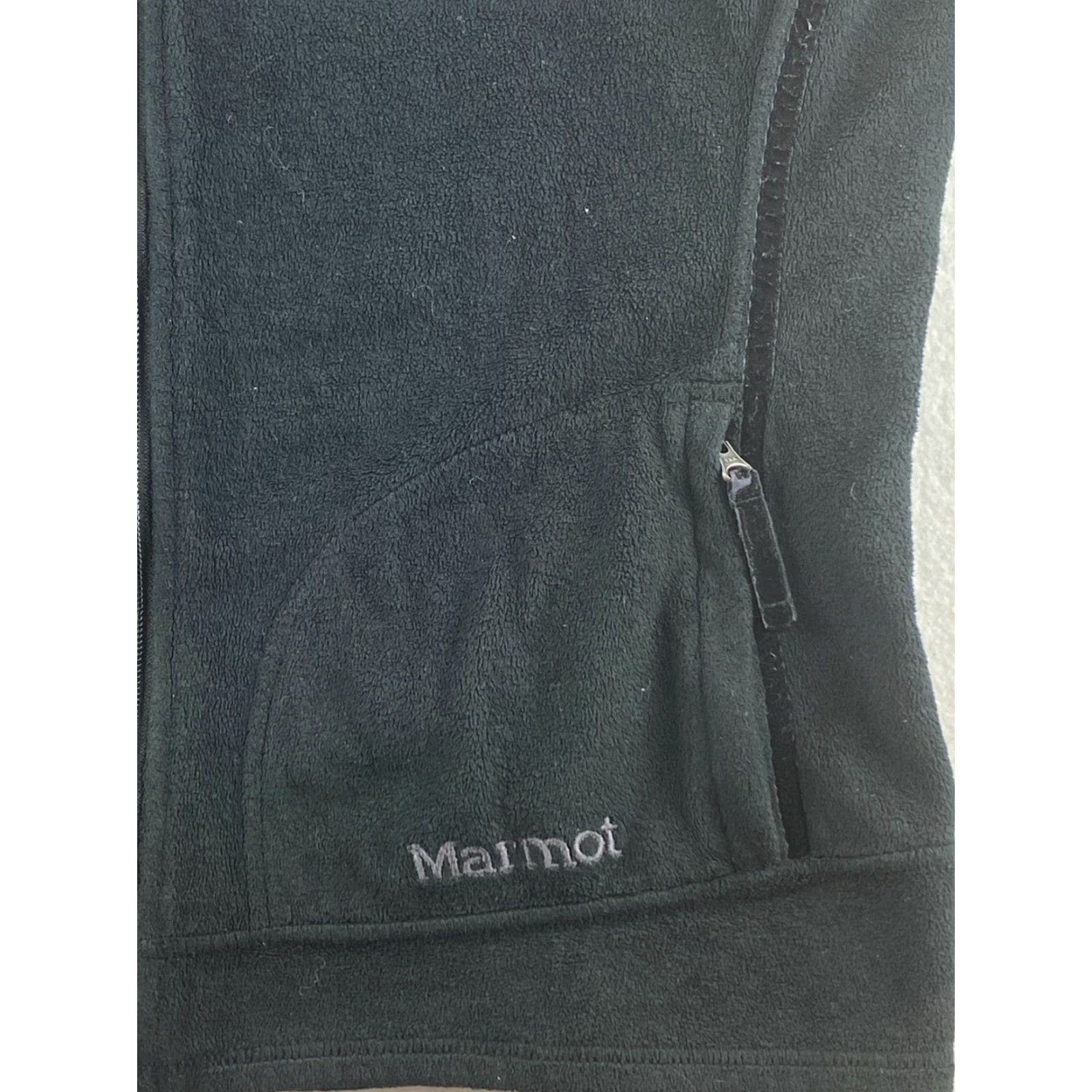 Marmot Marmot Hoodie Womens Medium M Black Full Zip Pockets Hooded Fleece Size M / US 6-8 / IT 42-44 - 5 Thumbnail