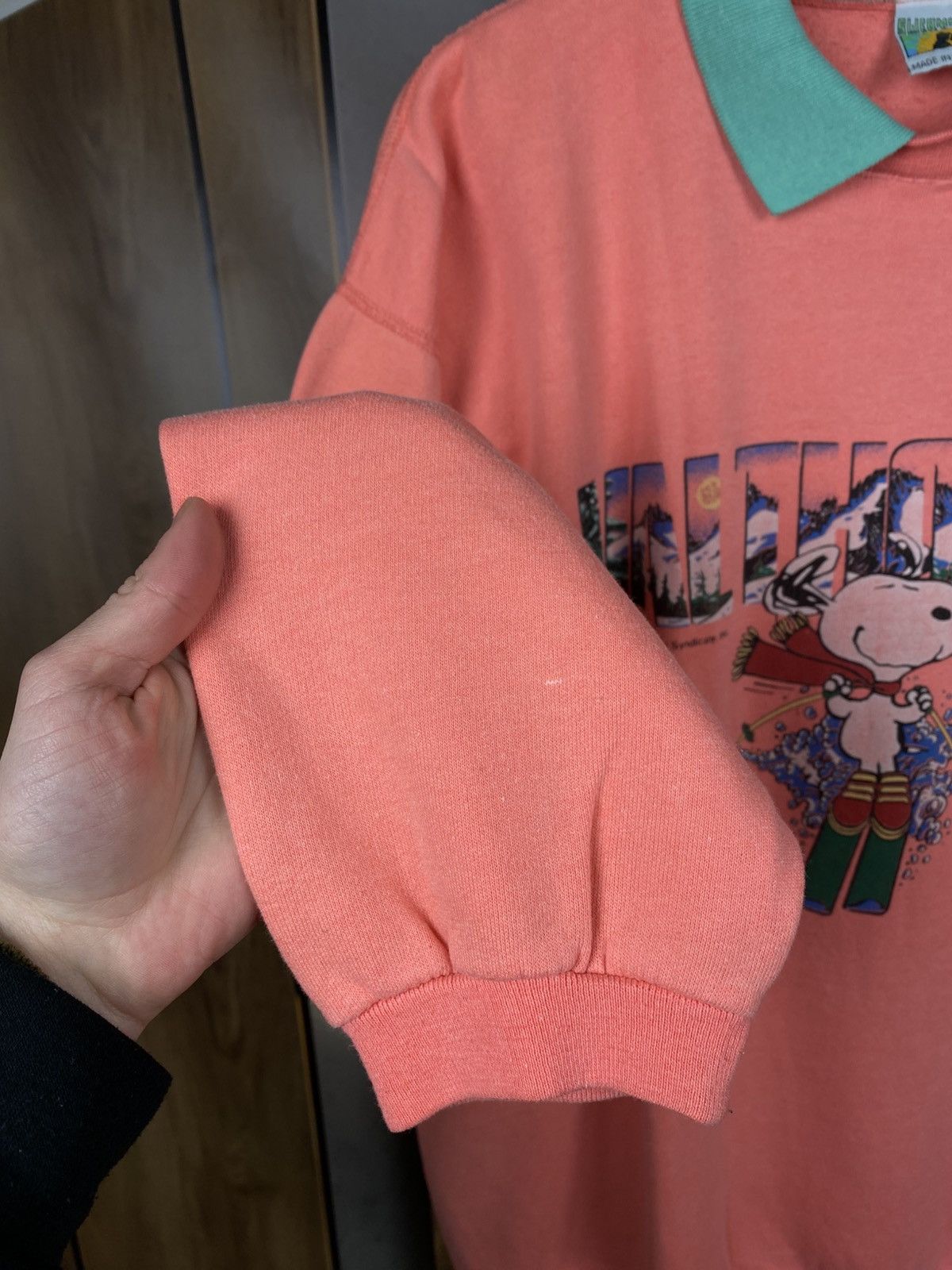 Vintage 🍿Vintage 1958 Polo Sweatshirt Rugby Snoopy Val Thorens Tee🍿 Size US XL / EU 56 / 4 - 4 Thumbnail