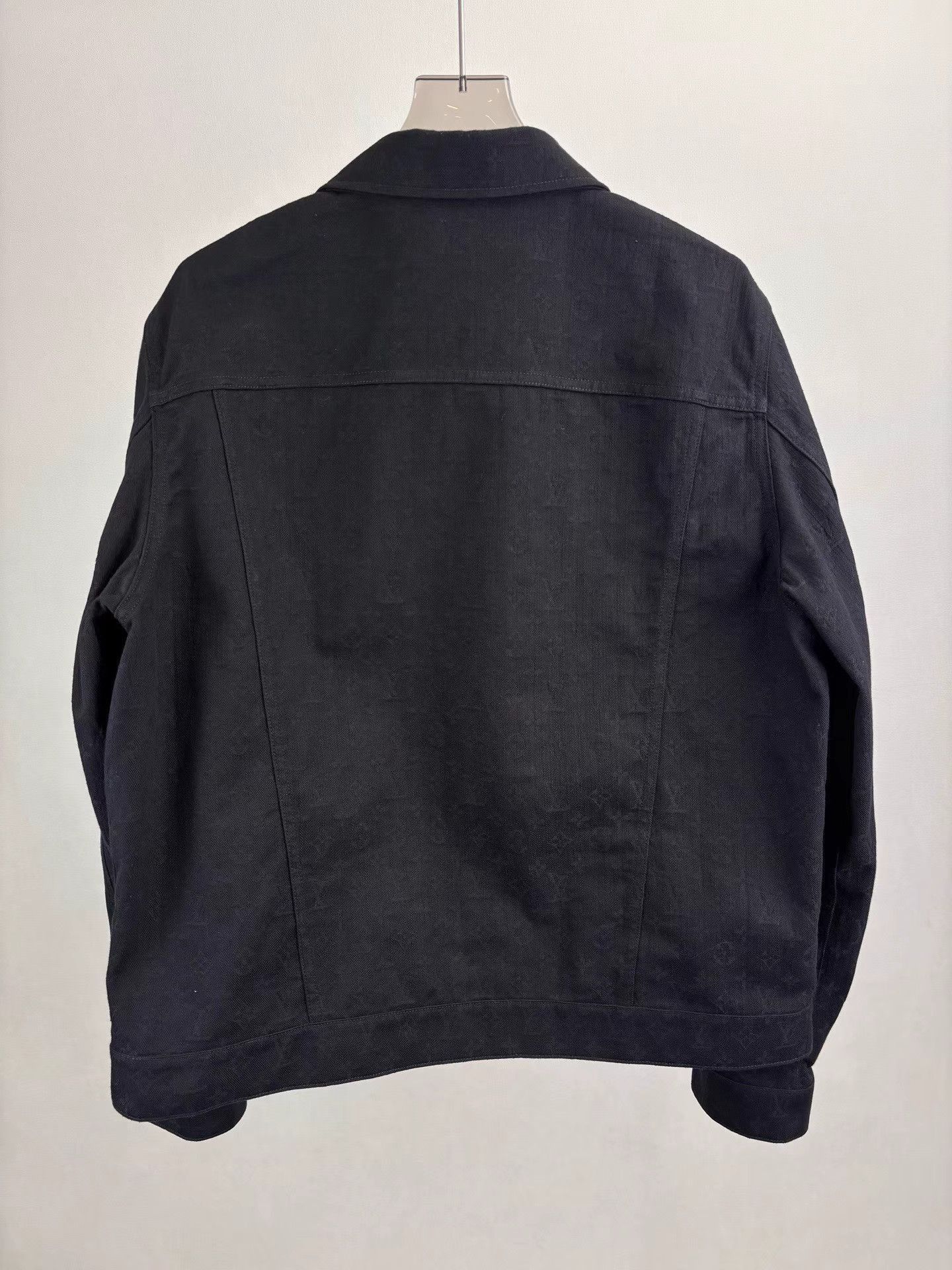 Louis Vuitton Black Denim Jacket with Button Front and Pockets Size US L / EU 52-54 / 3 - 2 Thumbnail
