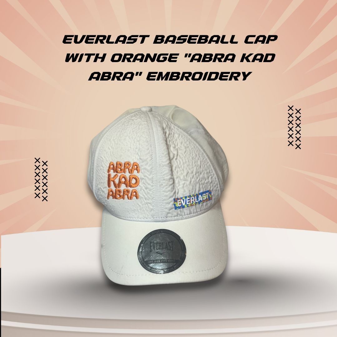 Everlast Everlast Baseball Cap With "Abra Kad Abra" Orange Embroidery Size ONE SIZE - 1 Thumbnail