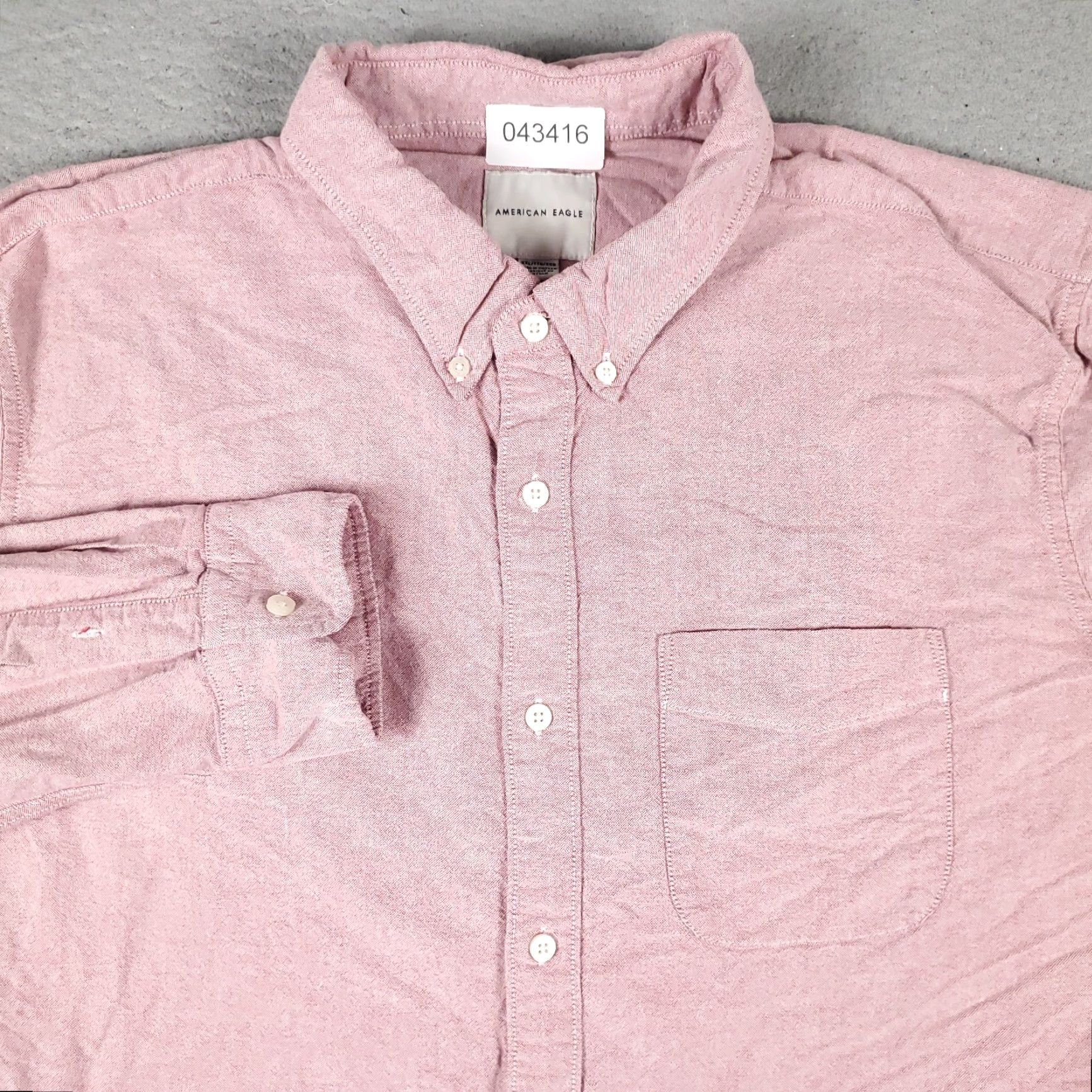 American Eagle Outfitters American Eagle Outfitters Shirt Mens 2XL Pink Casual Long Sleeve Button Up Size US XXL / EU 58 / 5 - 2 Thumbnail