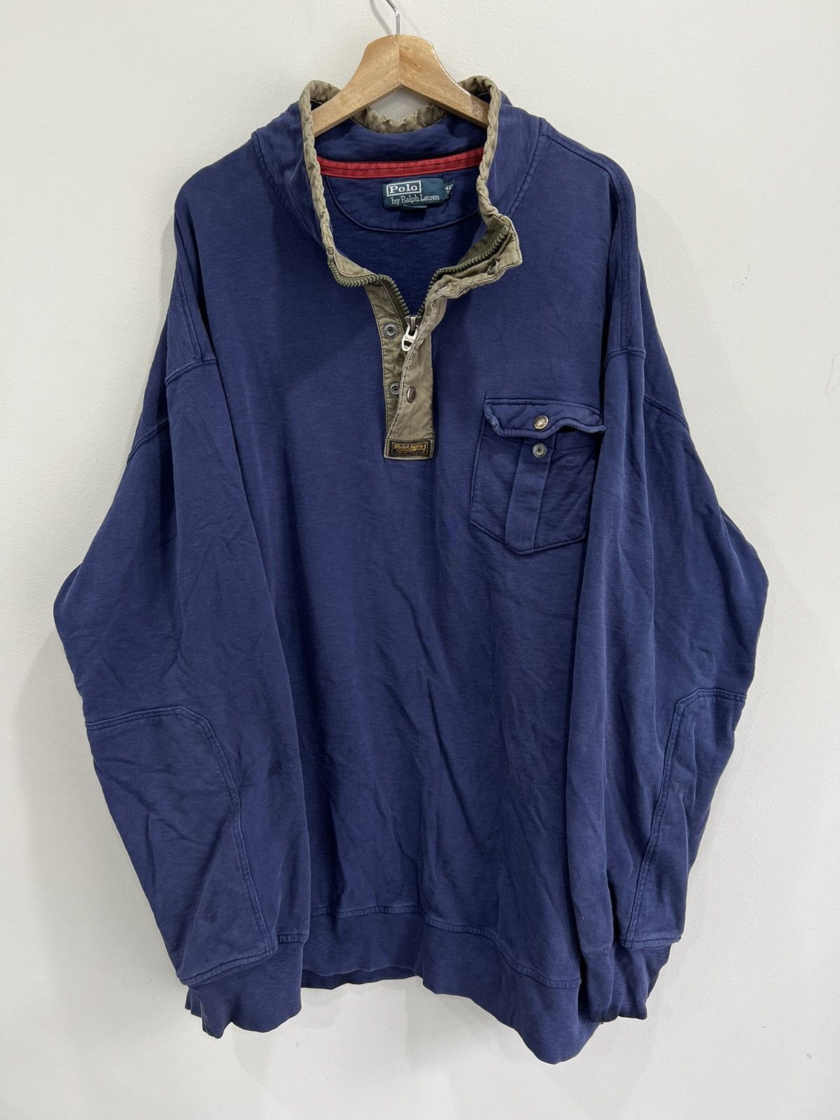 Polo Ralph Lauren Vintage Ralph Lauren Polo Sweater zip 4XLT Tall Size US XXL / EU 58 / 5 - 1 Thumbnail