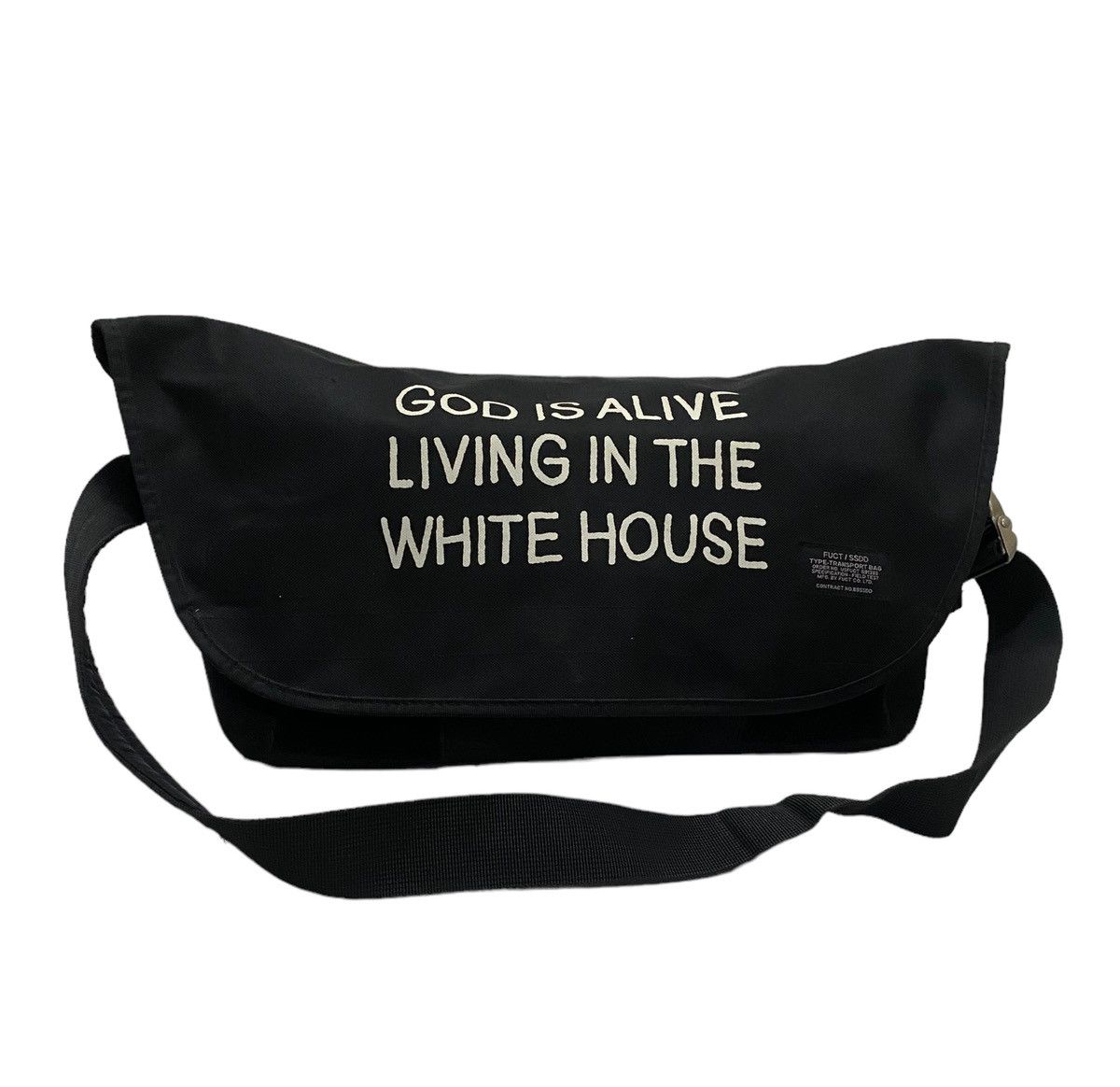 Fuct x Ssdd Messenger/sling Bag in Black, Men's
