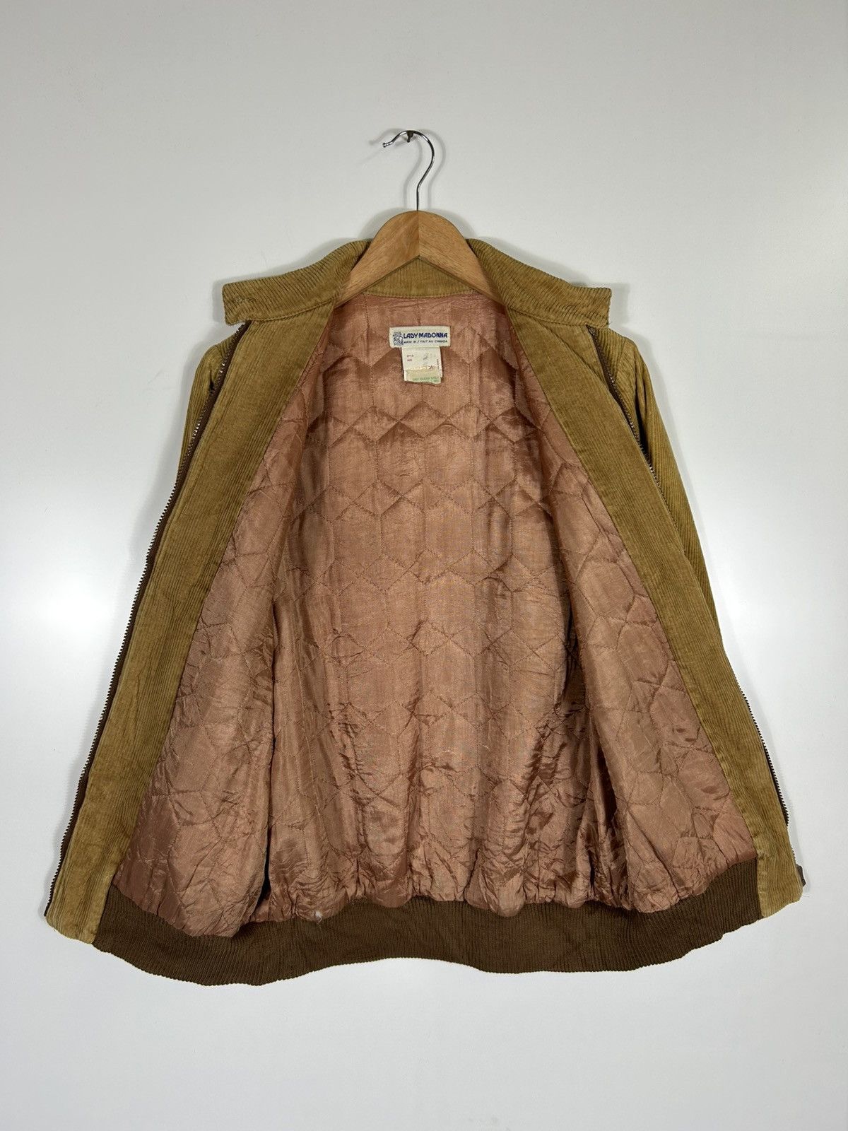 Vintage ⚡️Vintage Lady Madonna Corduroy Bomber Jacket Size XS / US 0-2 / IT 36-38 - 9 Thumbnail