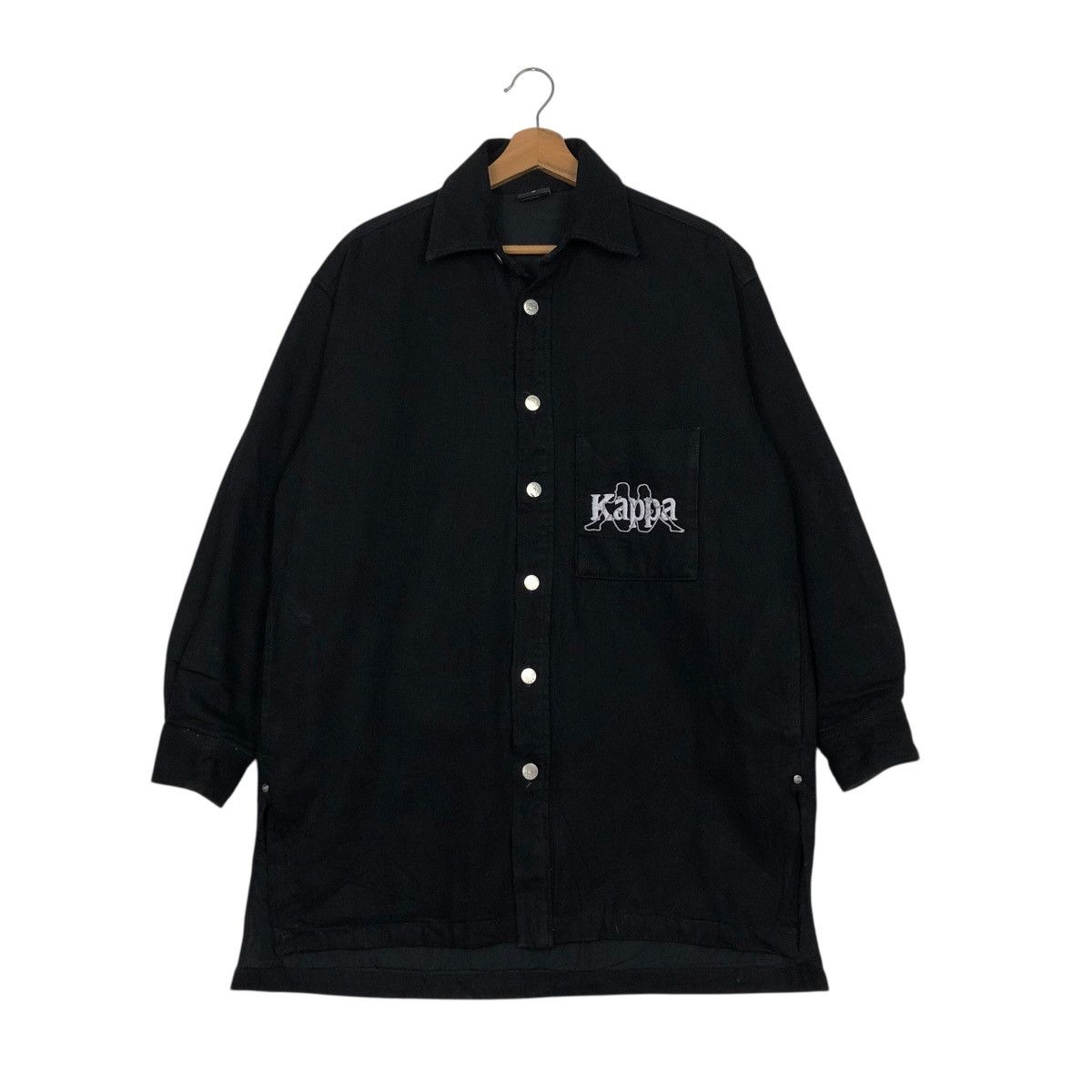 Japanese Brand 🔥RICH BLACK WOOL JACKET SNAP BUTTON KAPPA Size US XS / EU 42 / 0 - 3 Thumbnail