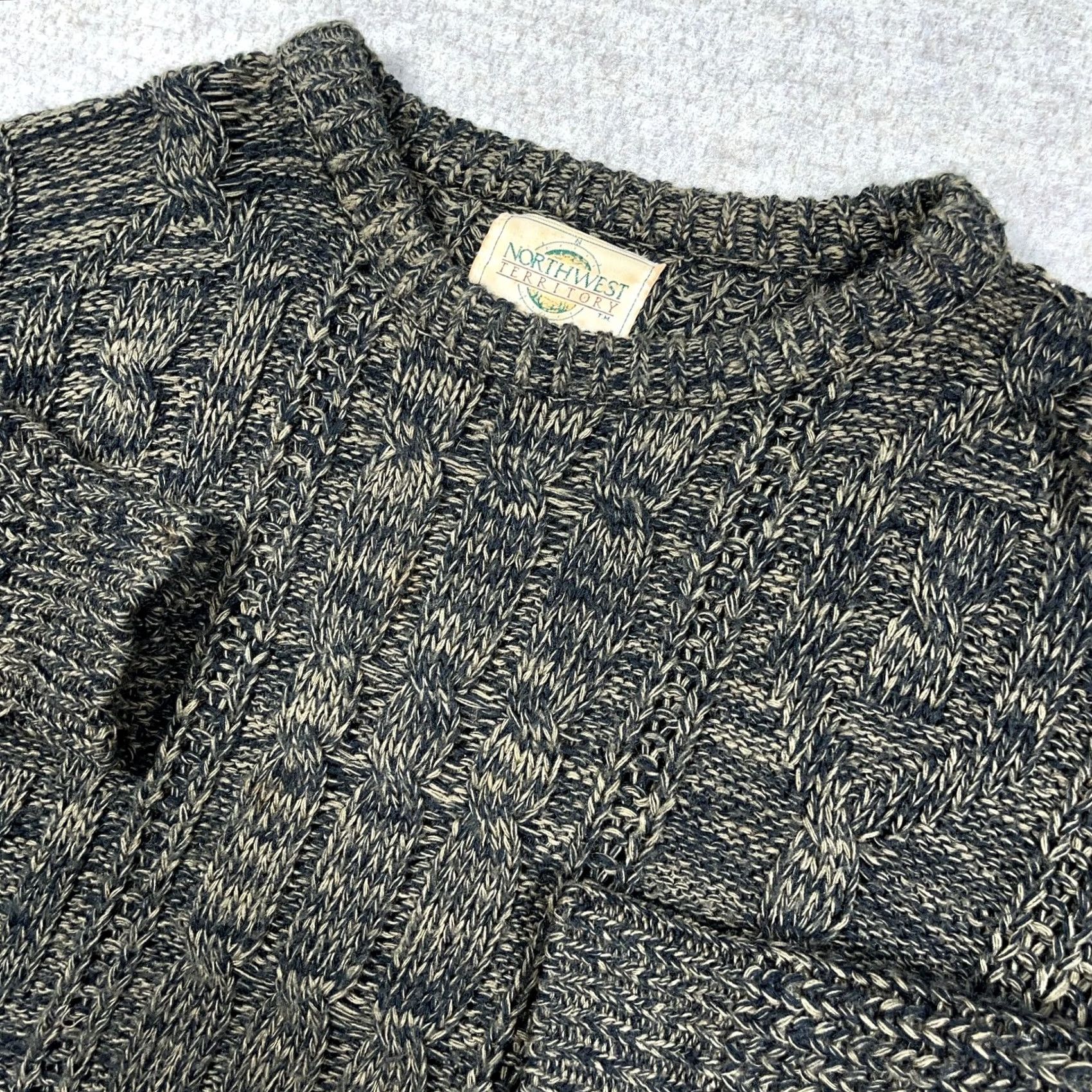 Vintage Vintage Northwest Territory Sweater Women Medium Brown Chunky Knit 90s Pullover Size M / US 6-8 / IT 42-44 - 3 Thumbnail