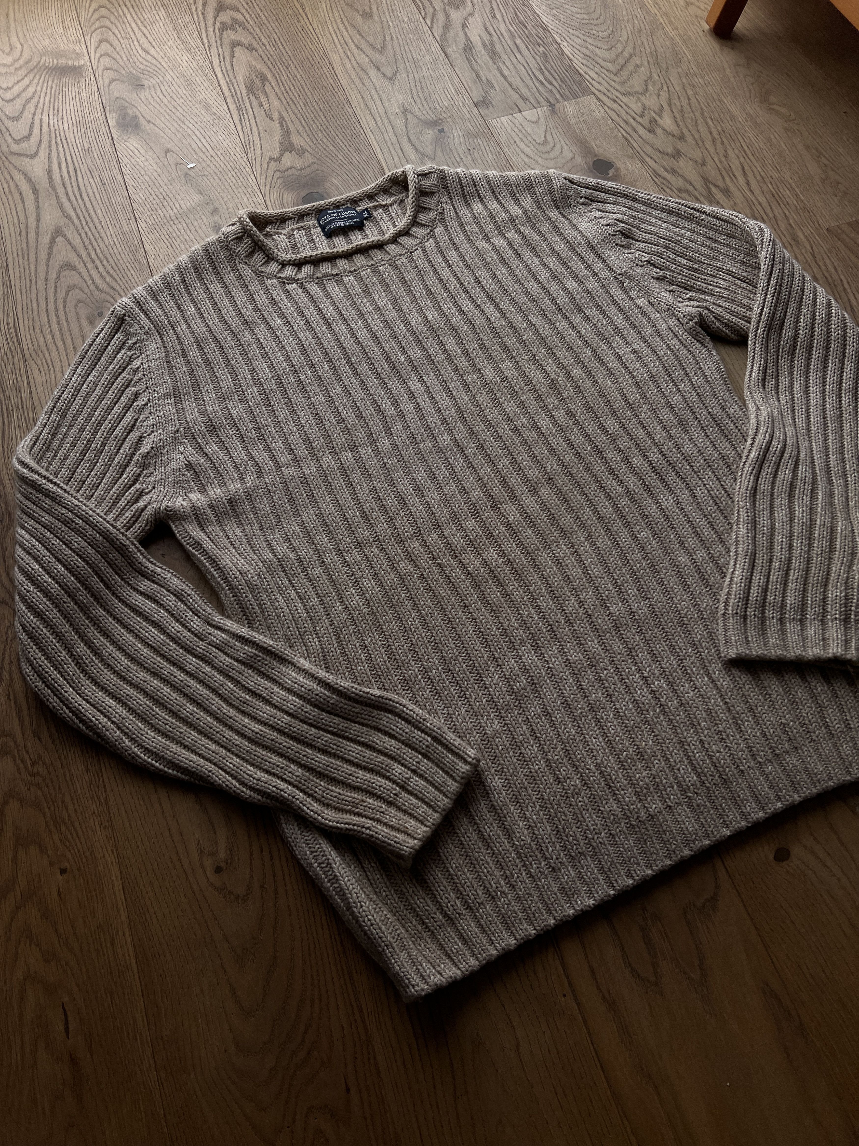 Vintage Y2K ribbed knit sweater vintage 2000s japanese striped baggy Size US XL / EU 56 / 4 - 3 Thumbnail
