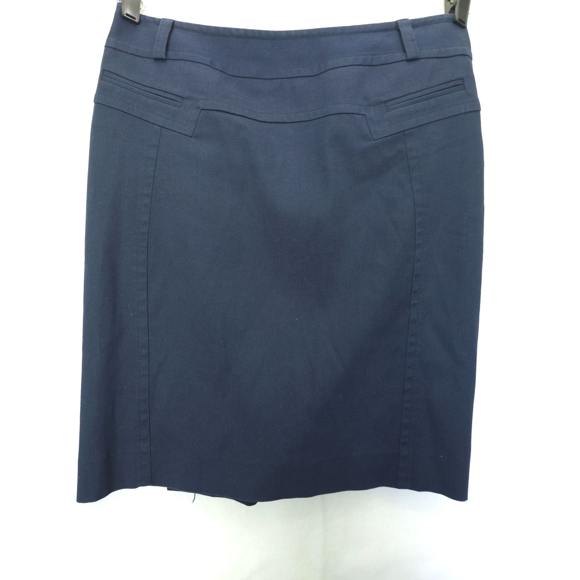 Other Etcetera Pencil Skirt Womens Size 6 Dark Blue Zip back Size 28" / US 6 / IT 42 - 3 Thumbnail