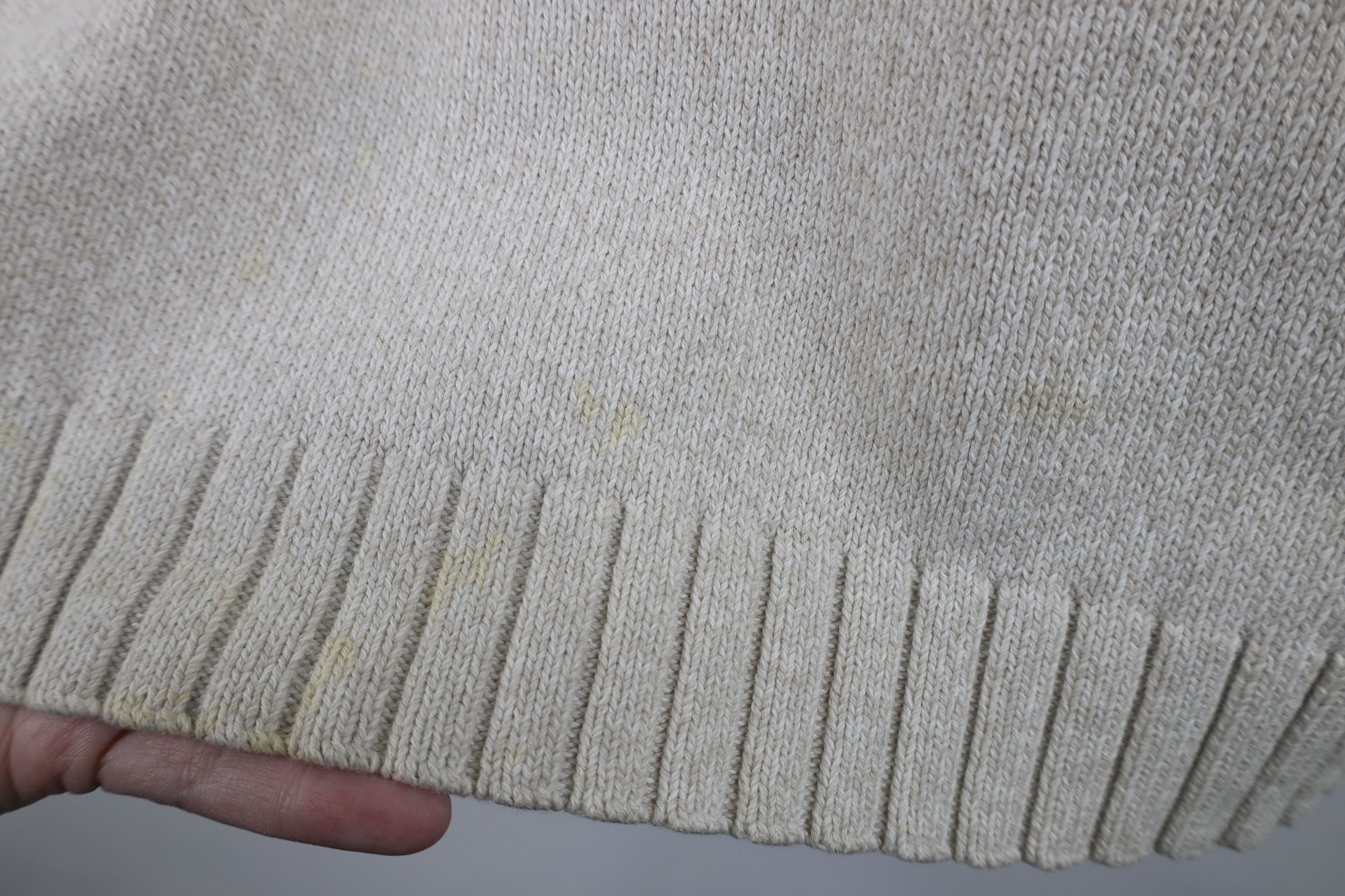 Tommy Hilfiger Vintage 90s Tommy Hilfiger Cotton Knit Sweater Vest Beige Size US XL / EU 56 / 4 - 9 Thumbnail