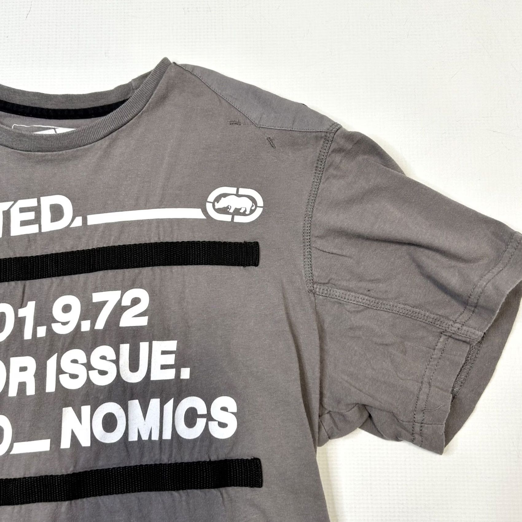 Vintage Ecko Unltd Gray T-shirt Streetwear Superior Issue Eckonomics Rhino Mens Lrge 90s Size US L / EU 52-54 / 3 - 4 Thumbnail