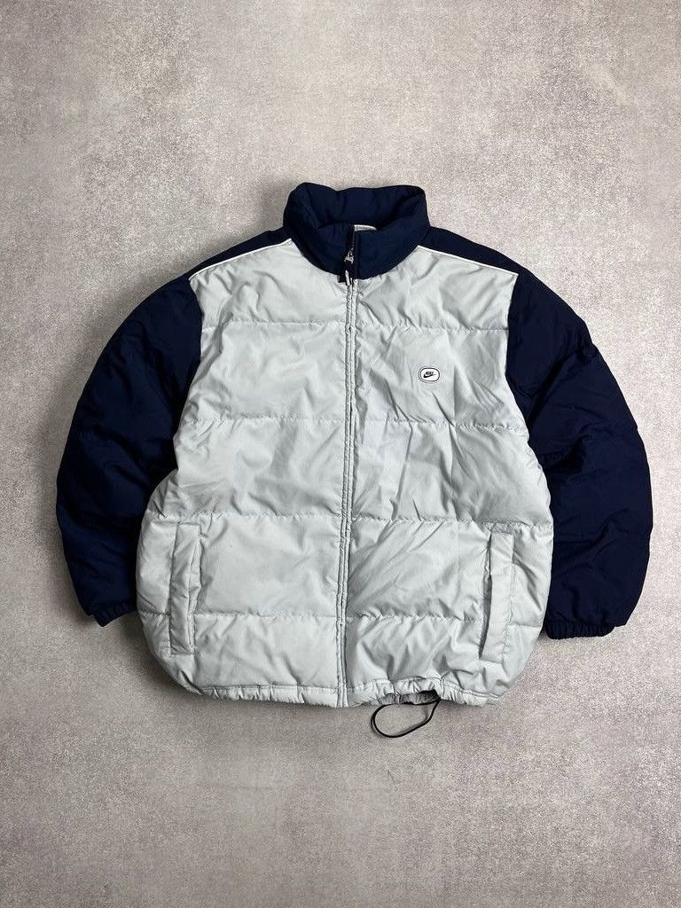 Nike × Vintage VINTAGE NIKE SWOOSH WINTER DOWN PUFFER JACKET GOOSE Y2K XL Size US XL / EU 56 / 4 - 1 Thumbnail