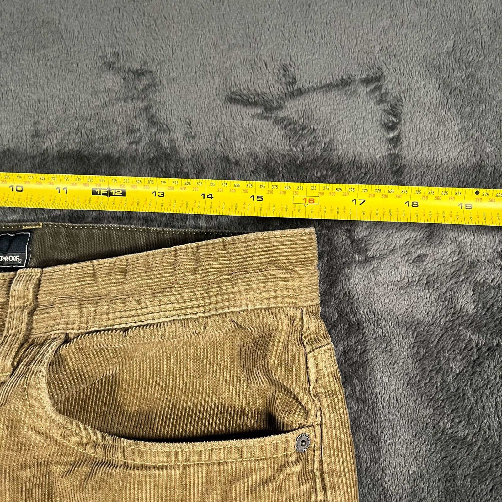 Weatherproof Y2K Men's Brown Tan Corduroy Straight Leg Pants 100% Cotton Size US 34 / EU 50 - 8 Thumbnail