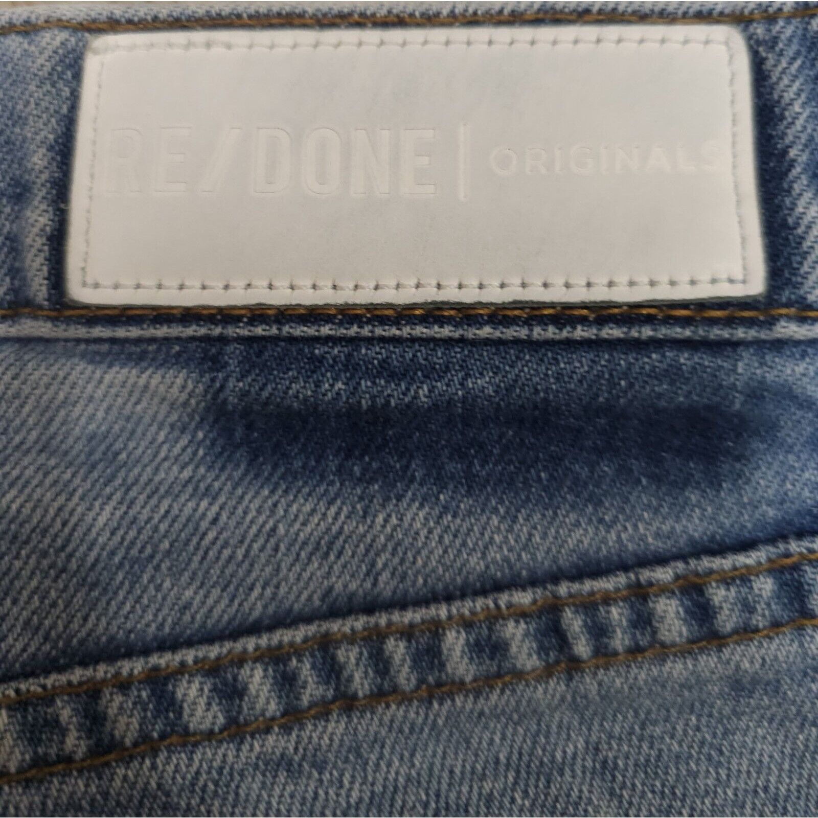 RE/DONE Re/Done Originals High Rise Ankle Crop Jeans 25 Size 25" / US 0 / IT 36 - 7 Thumbnail