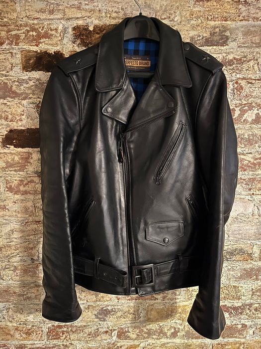 Schott NYC Perfecto P613S Steerhide Leather Jacket - Black