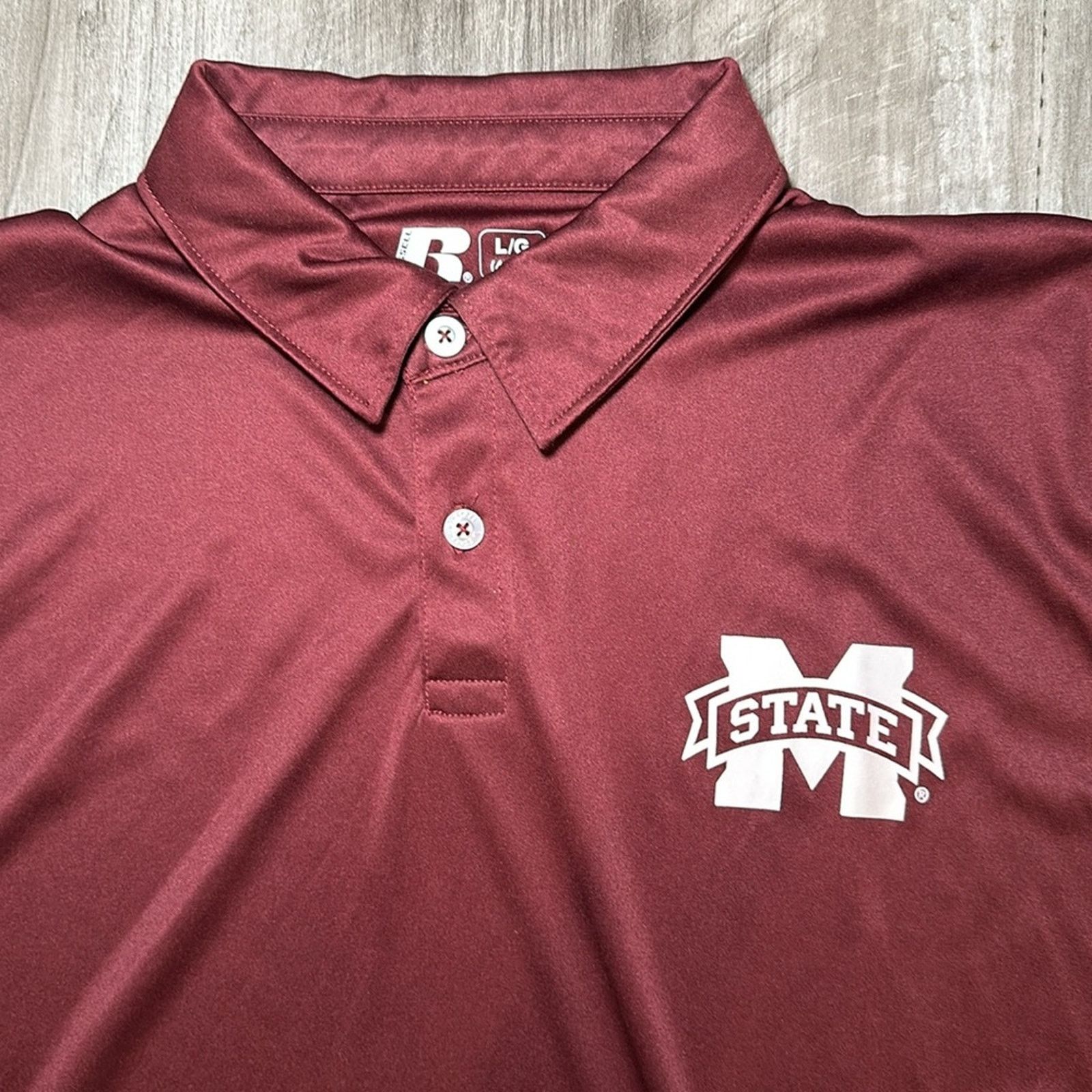 Russell Athletic Mississippi State Bulldogs Russell Athletic Polo - Large Size US L / EU 52-54 / 3 - 5 Thumbnail