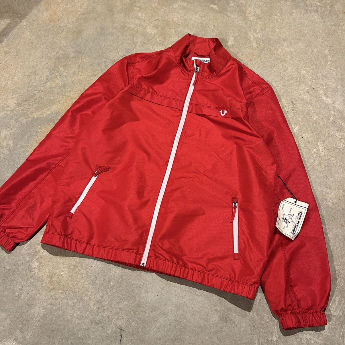 True Religion × Vintage Brand New True Religion Zip Up Nylon Track Jacket Vintage Size US XXL / EU 58 / 5 - 2 Thumbnail