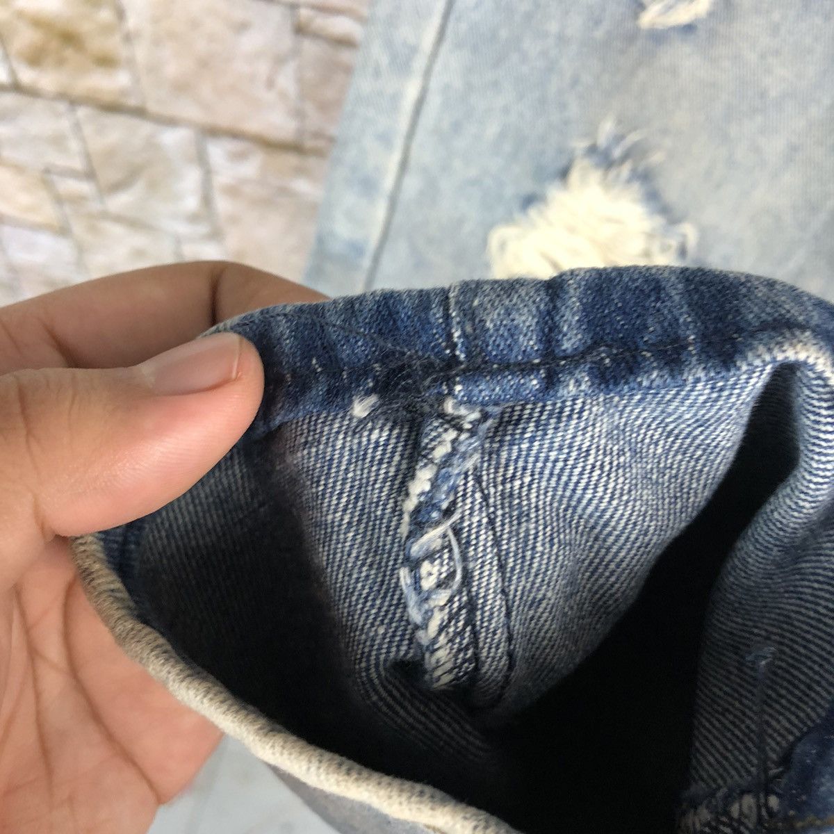 Japanese Brand Zichen Jeans Distressed Denim Pants #A129 Size US 31 - 14 Thumbnail